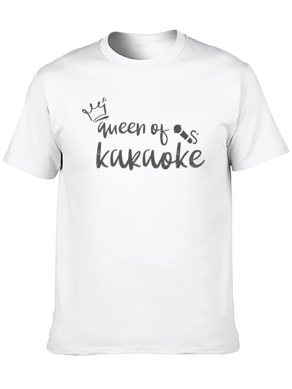 Queen of Karaoke Black Graphic T-Shirt