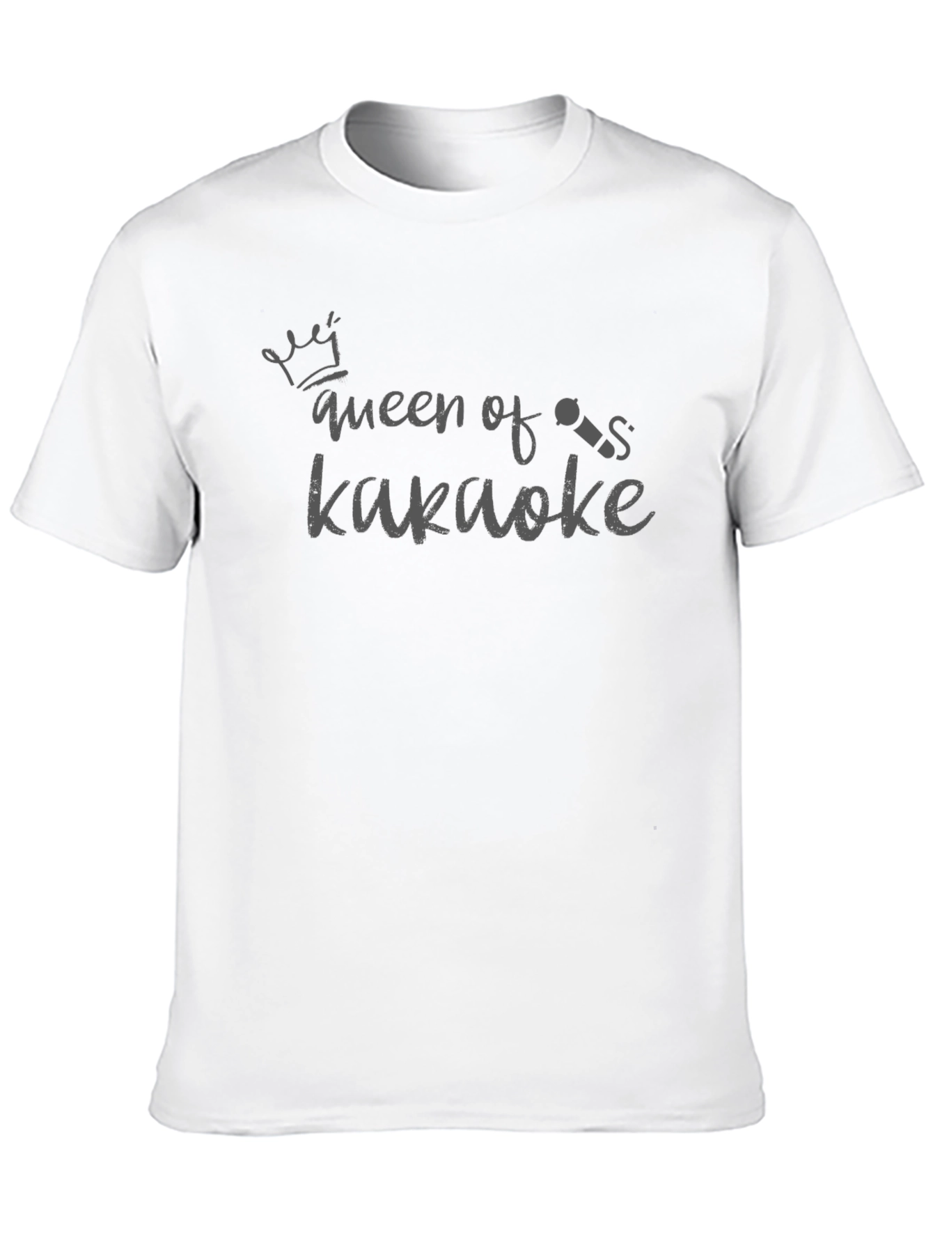 Queen of Karaoke Black Graphic T-Shirt