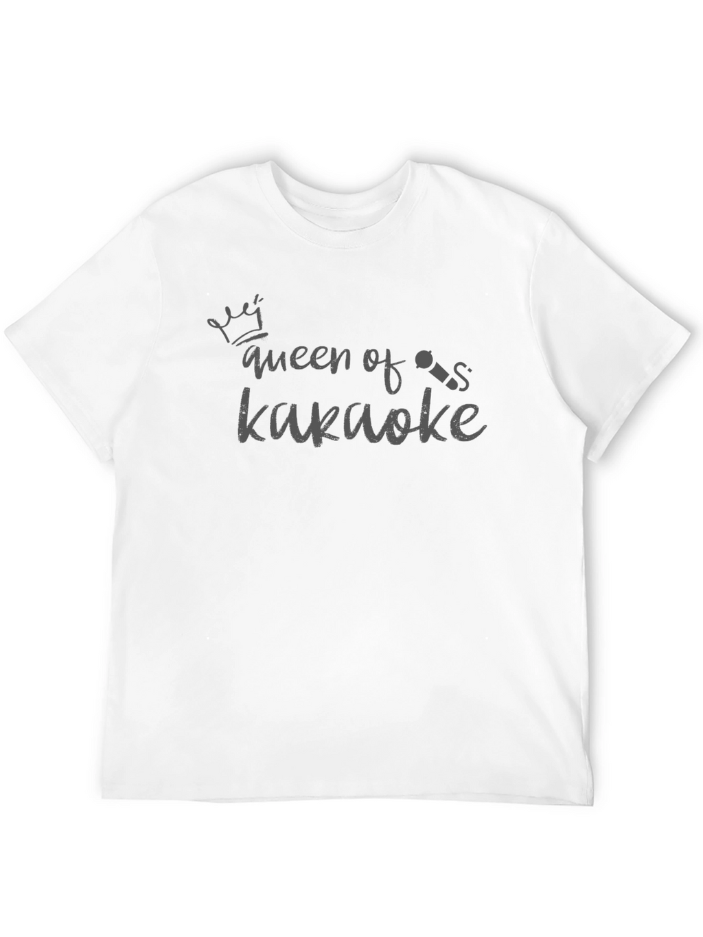 Queen of Karaoke Black Graphic T-Shirt