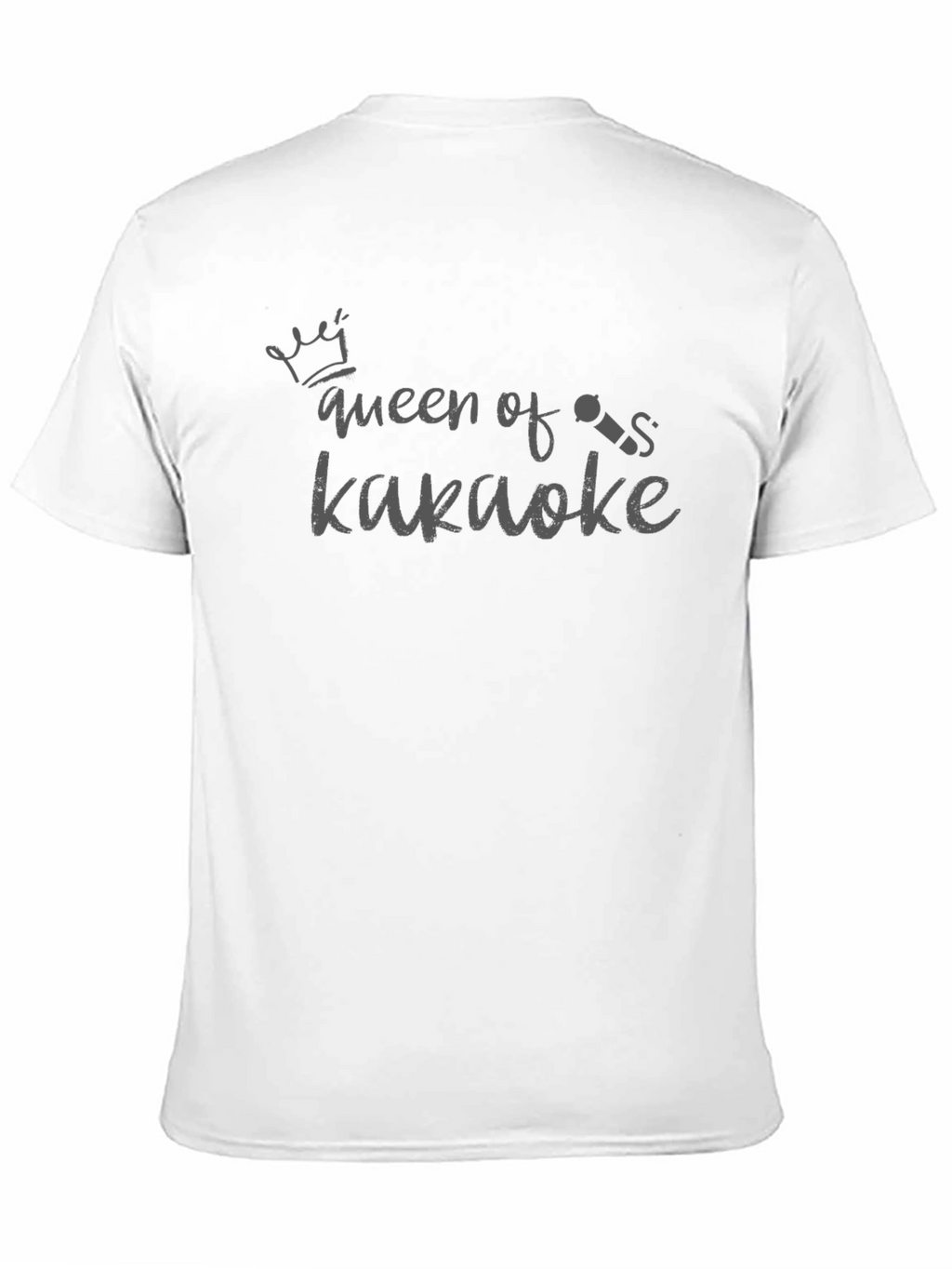 Queen of Karaoke Black Graphic T-Shirt