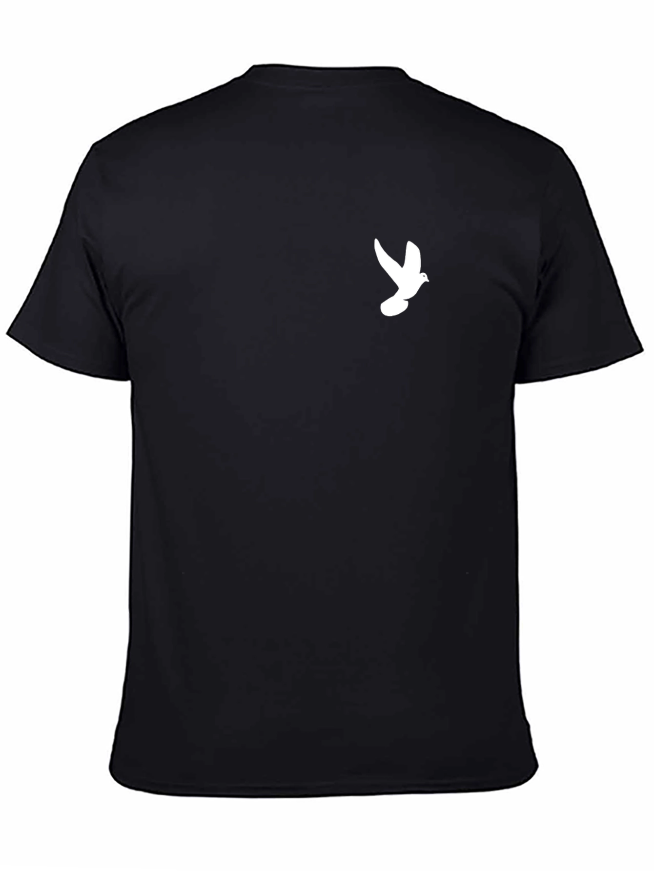 Dove Graphic Black Tee - Comfort & Style