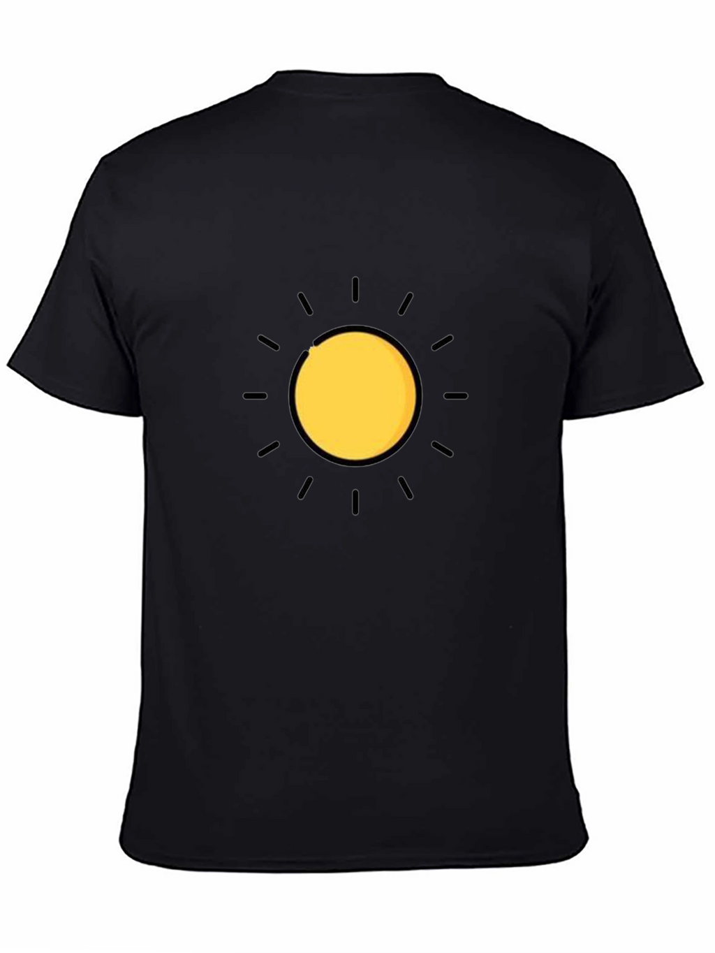 Radiant Sun Graphic Tee - Stylish Black T-Shirt