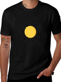 Radiant Sun Graphic Tee - Stylish Black T-Shirt