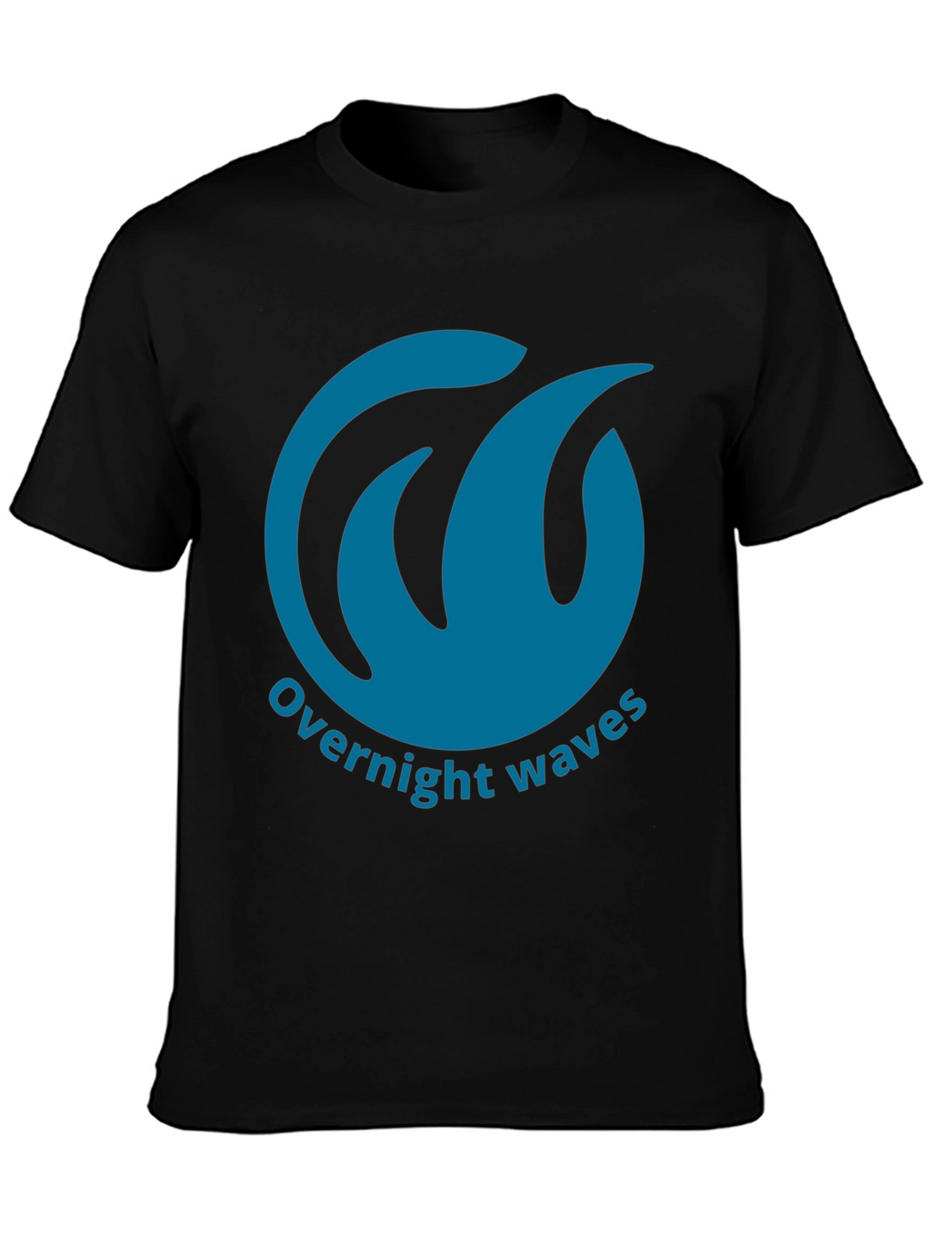 Overnight Waves Graphic Tee - Black