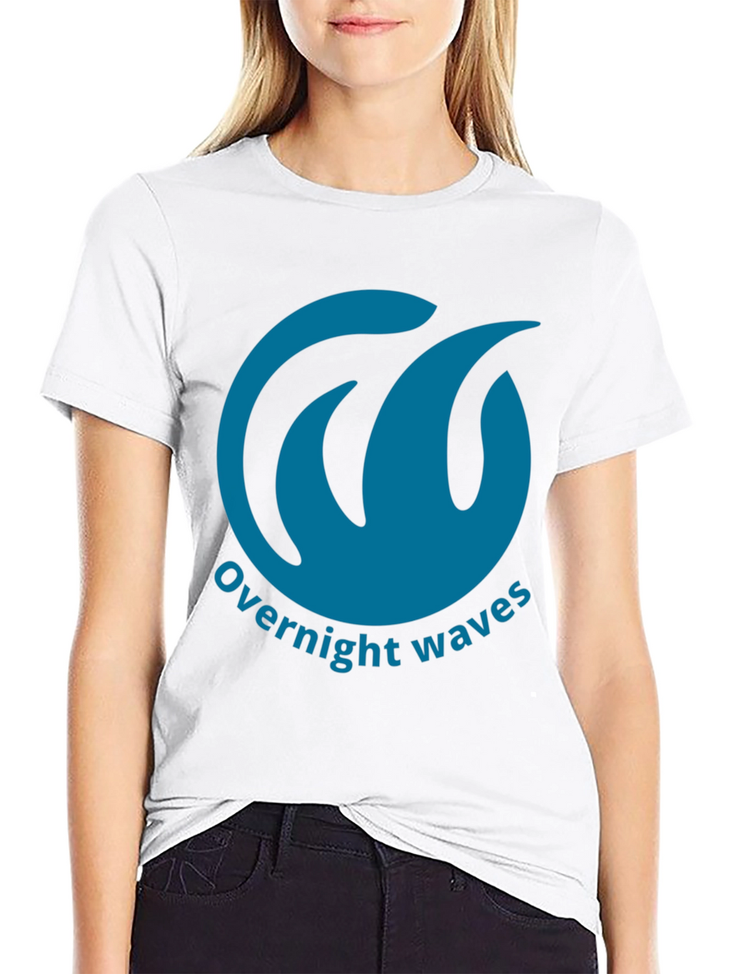 Overnight Waves Graphic Tee - Black