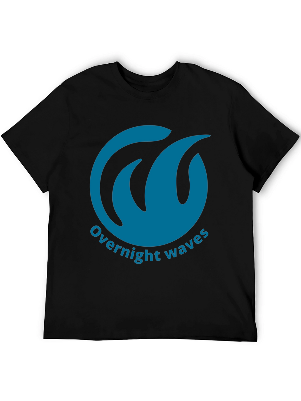 Overnight Waves Graphic Tee - Black