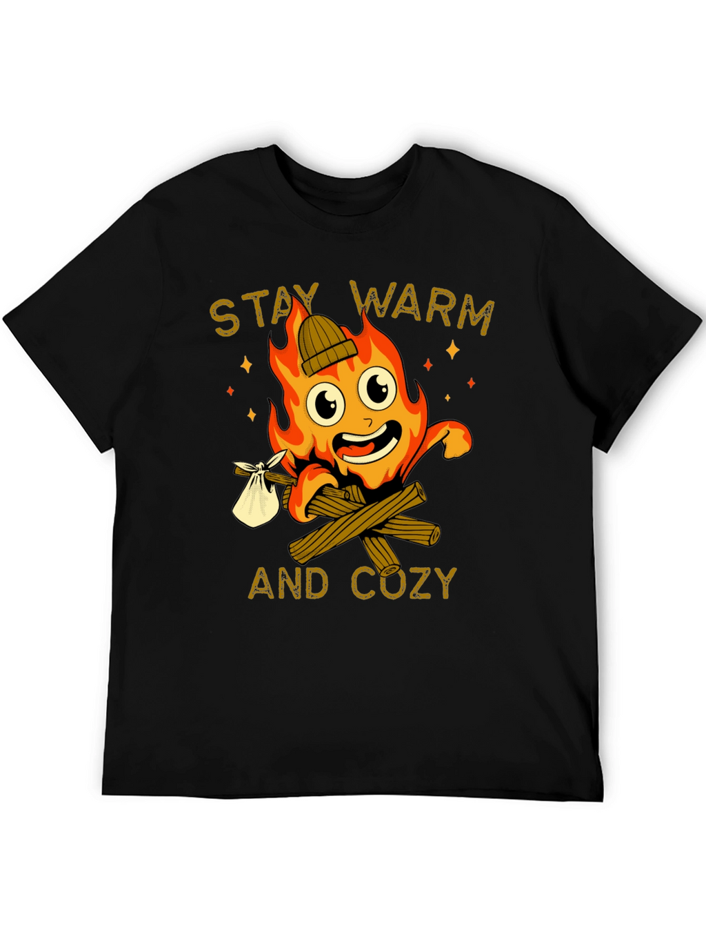 Stay Warm and Cozy Campfire T-Shirt