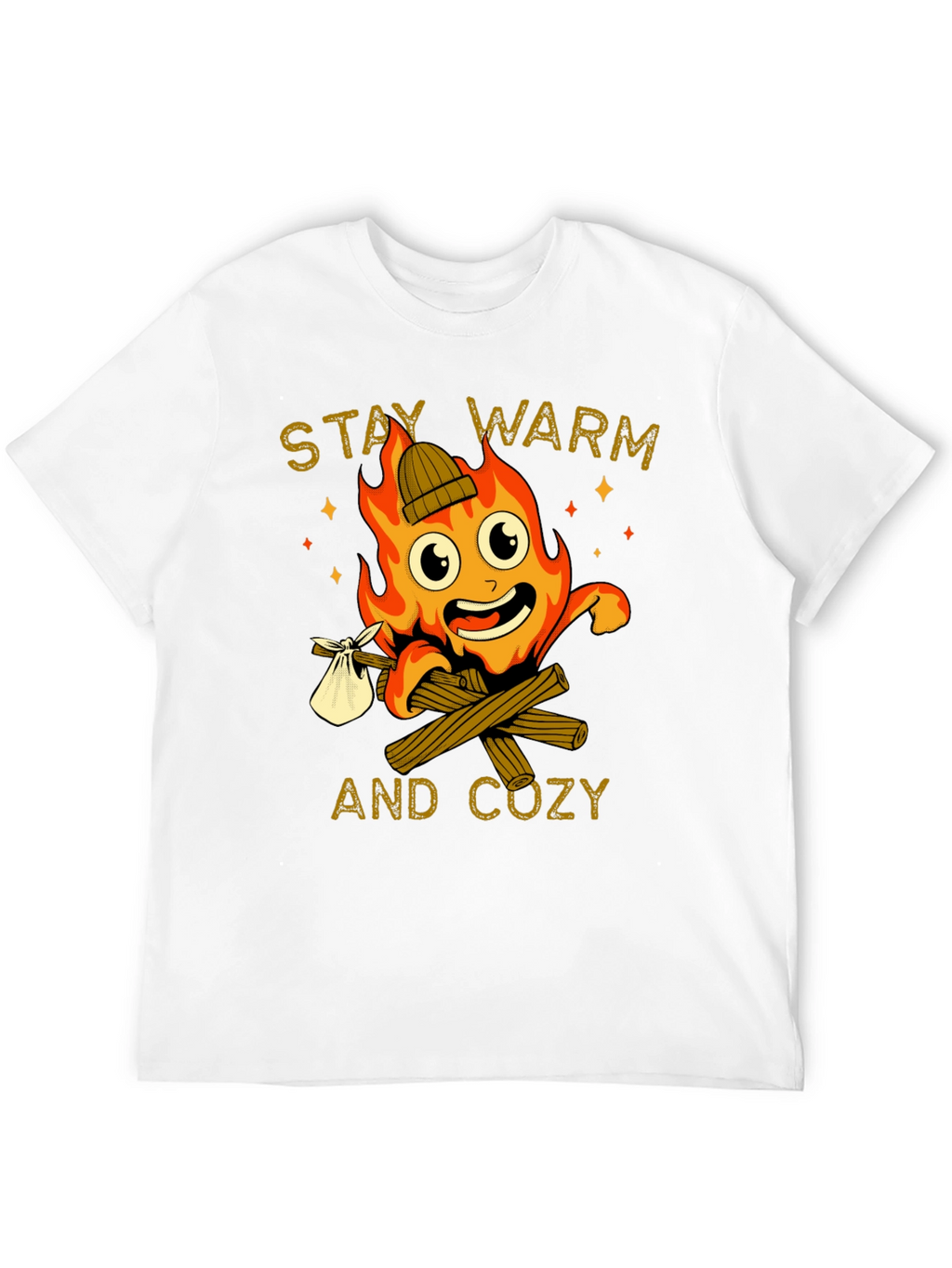 Stay Warm and Cozy Campfire T-Shirt