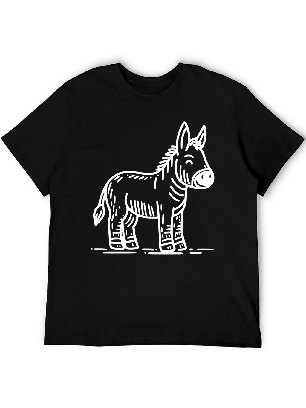 Cartoon Donkey Graphic T-Shirt