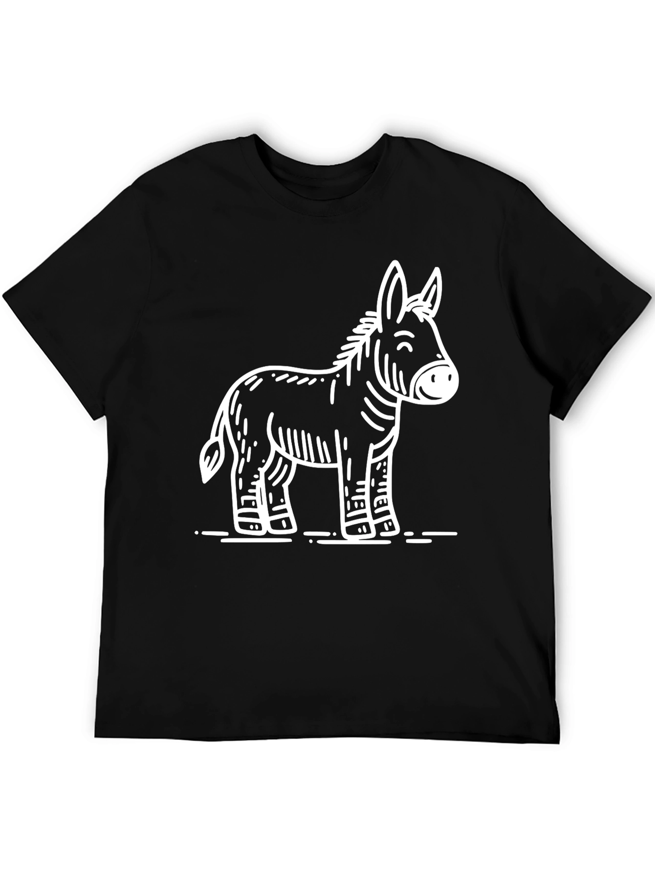 Cartoon Donkey Graphic T-Shirt