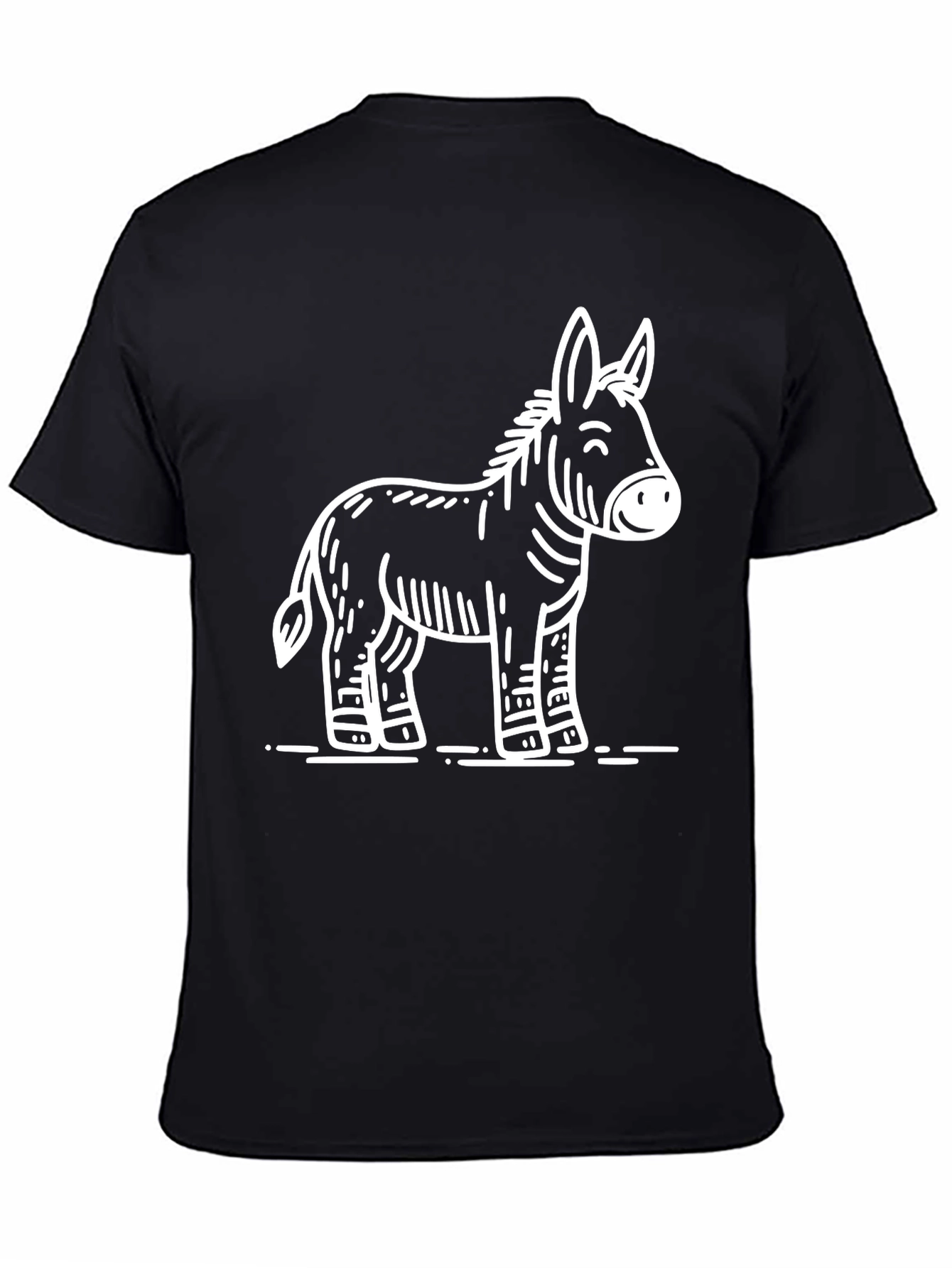 Cartoon Donkey Graphic T-Shirt