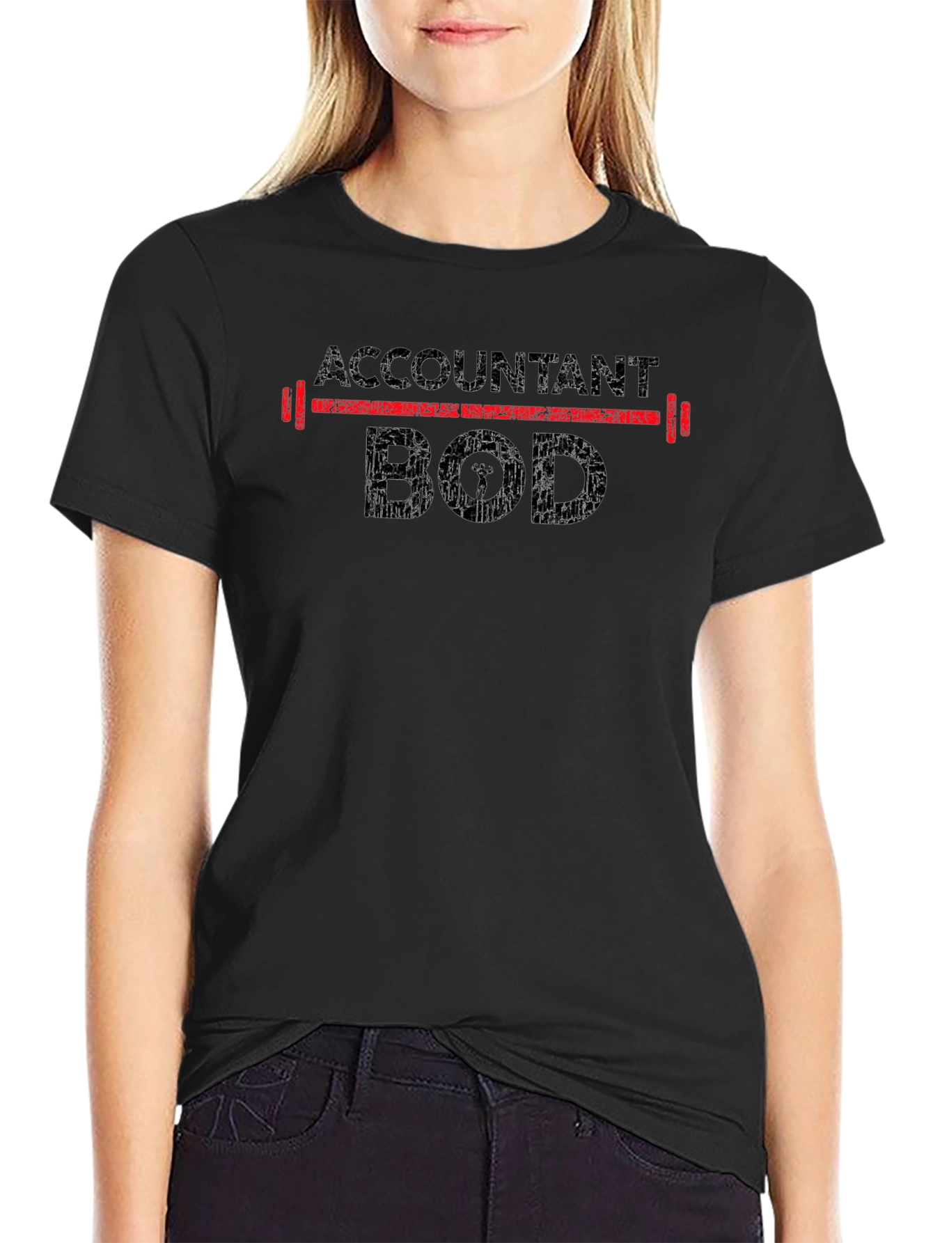 Accountant Bod T-Shirt - Black Novelty Tee