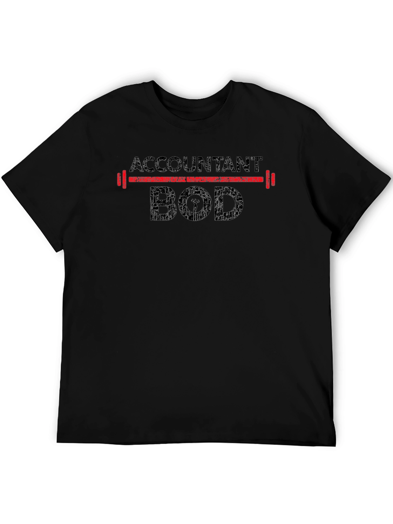 Accountant Bod T-Shirt - Black Novelty Tee