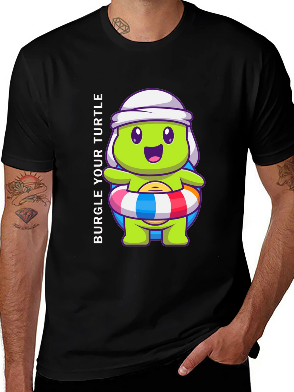 Burgle Your Turtle Graphic T-Shirt