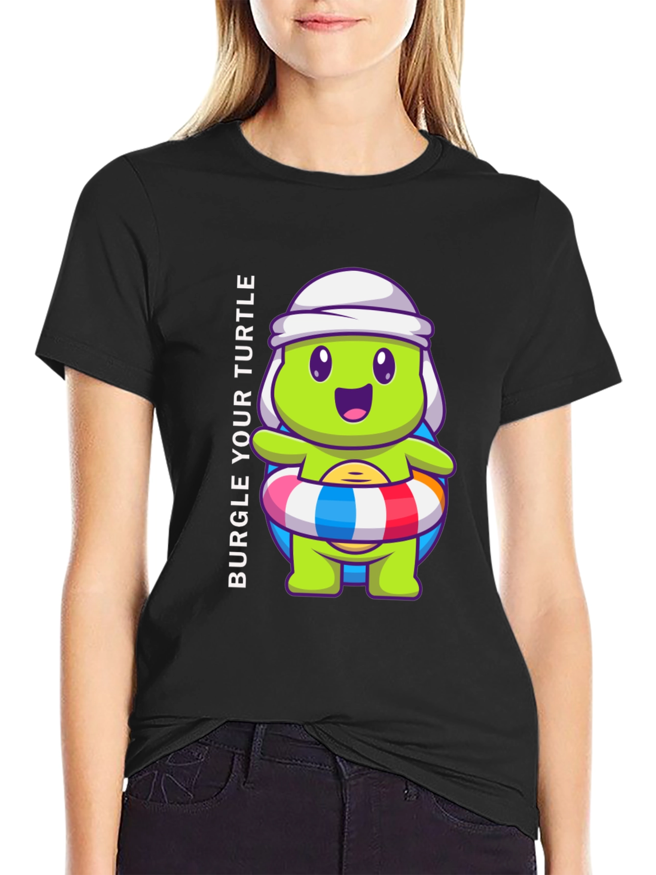 Burgle Your Turtle Graphic T-Shirt