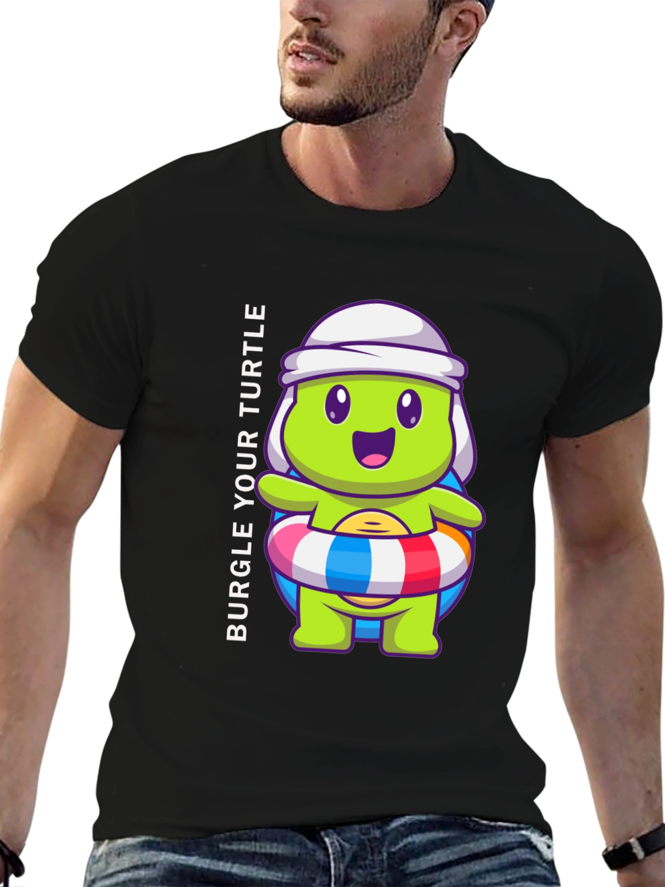 Burgle Your Turtle Graphic T-Shirt