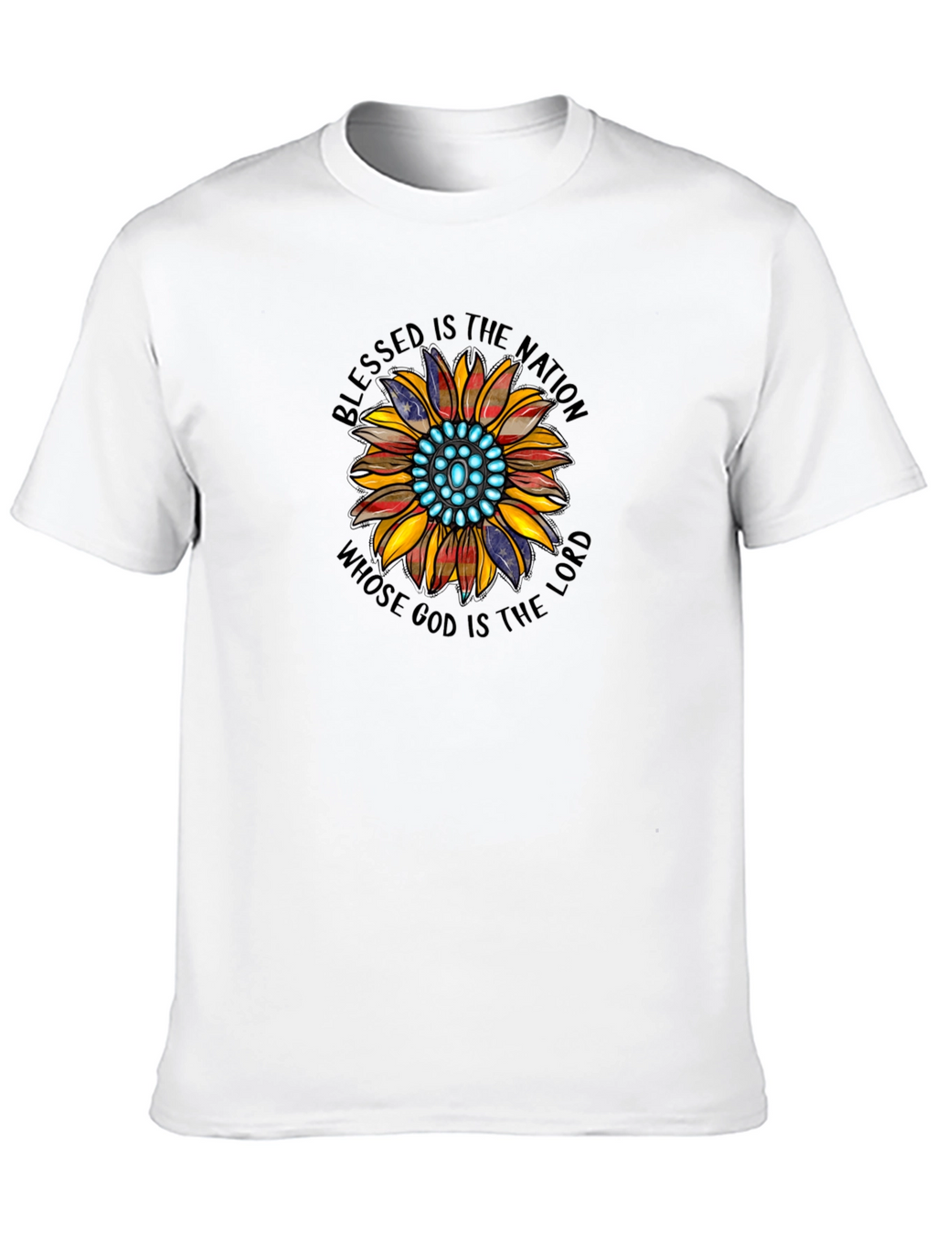 Blessed Nation Sunflower Graphic T-Shirt