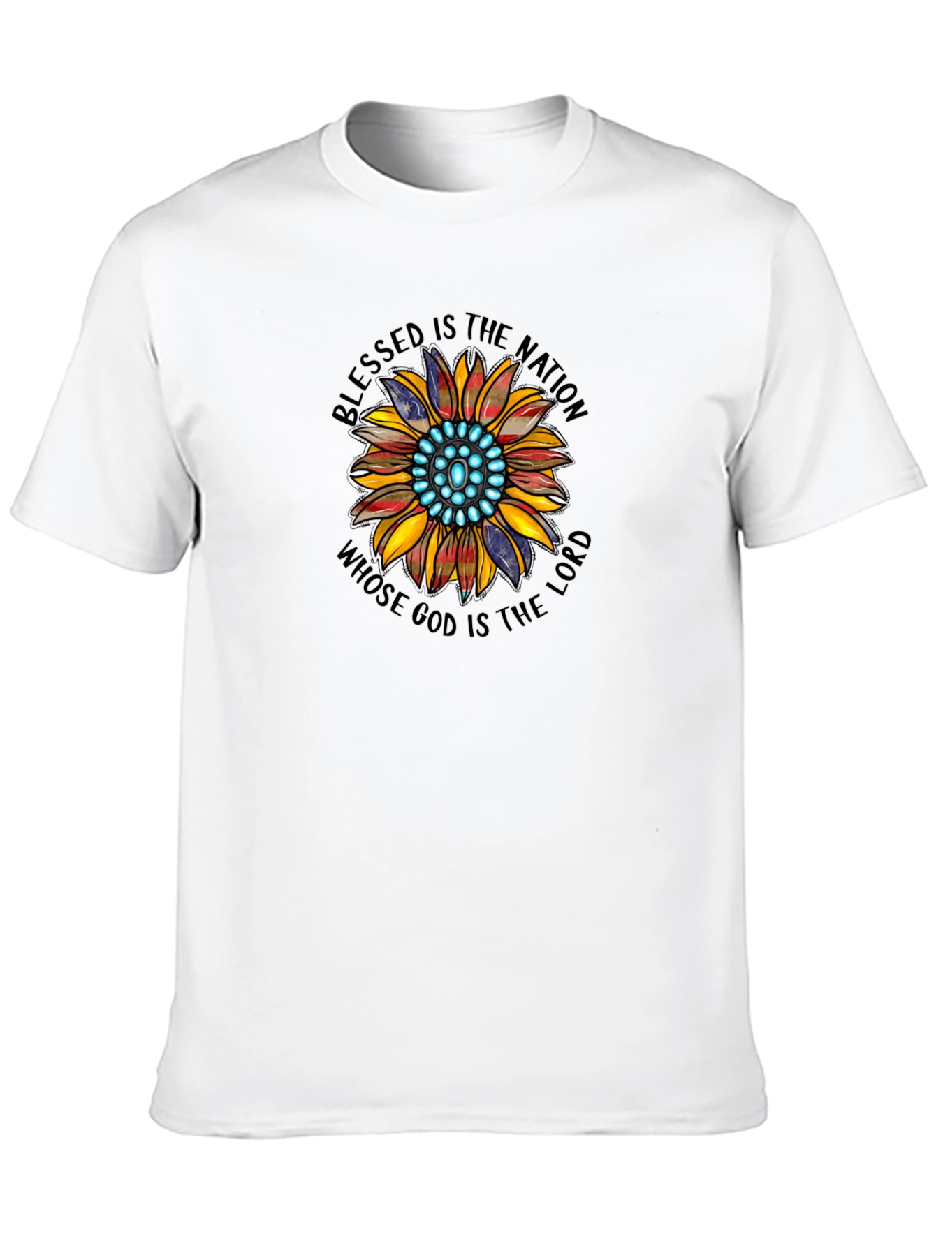 Blessed Nation Sunflower Graphic T-Shirt