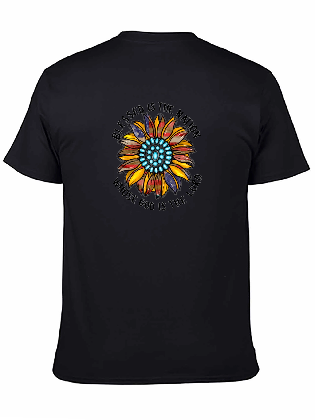 Blessed Nation Sunflower Graphic T-Shirt