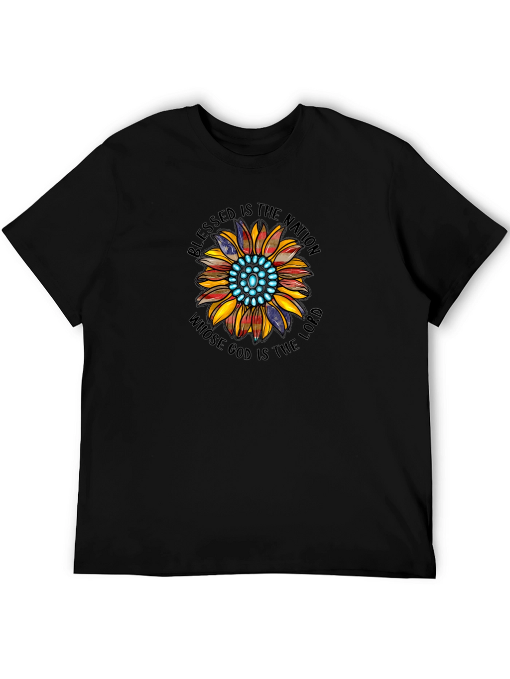 Blessed Nation Sunflower Graphic T-Shirt