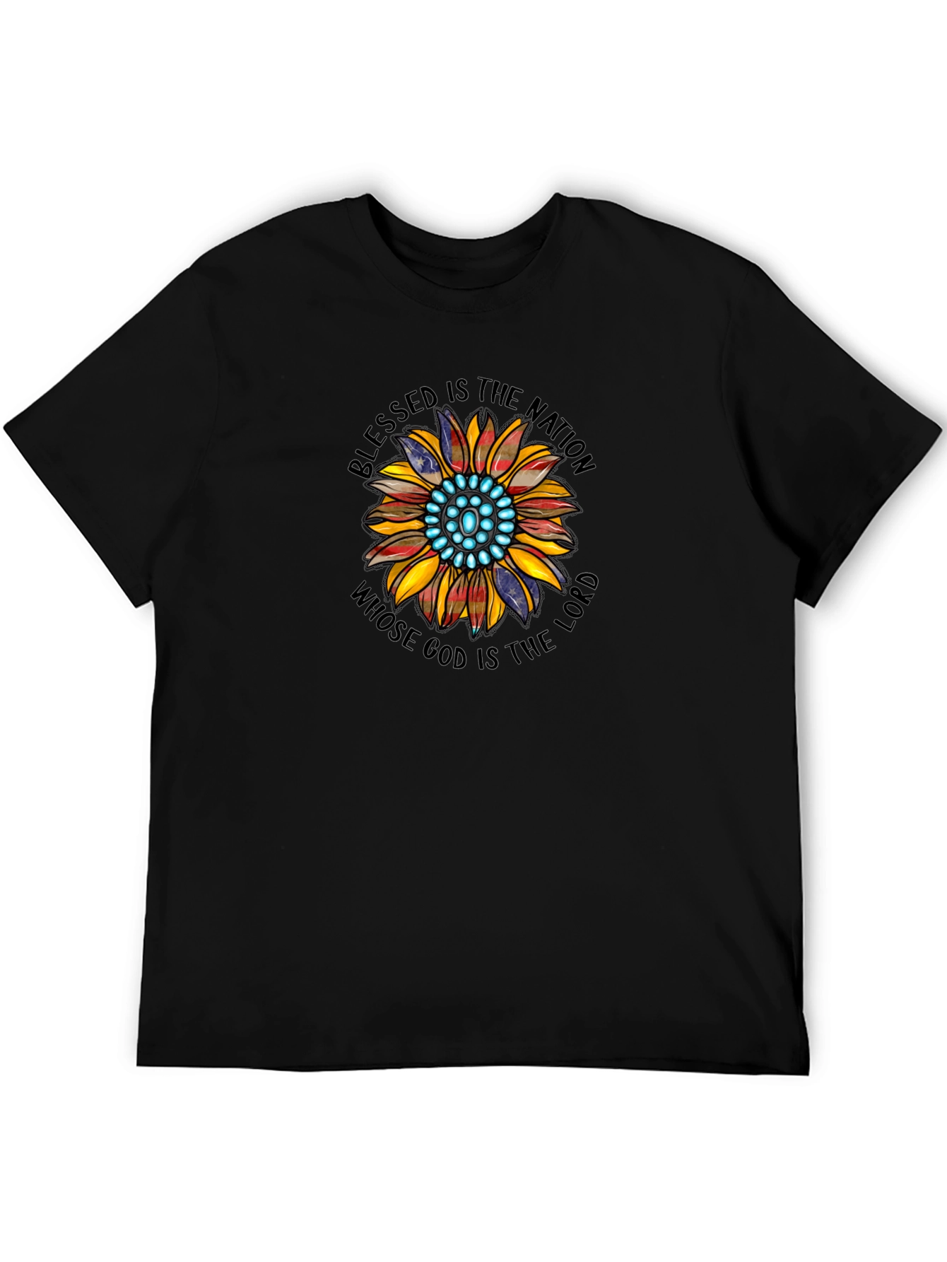 Blessed Nation Sunflower Graphic T-Shirt