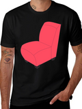 Novelty Chair Graphic Tee - Quirky Fun Style