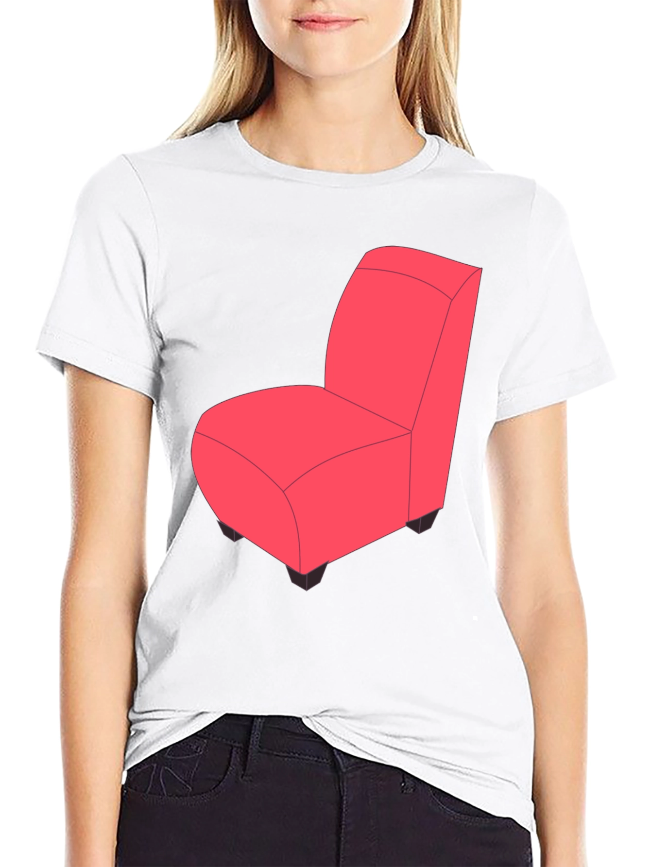 Novelty Chair Graphic Tee - Quirky Fun Style