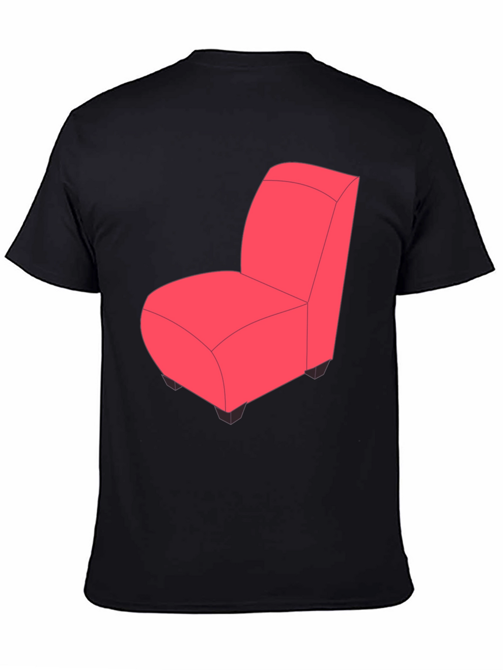 Novelty Chair Graphic Tee - Quirky Fun Style