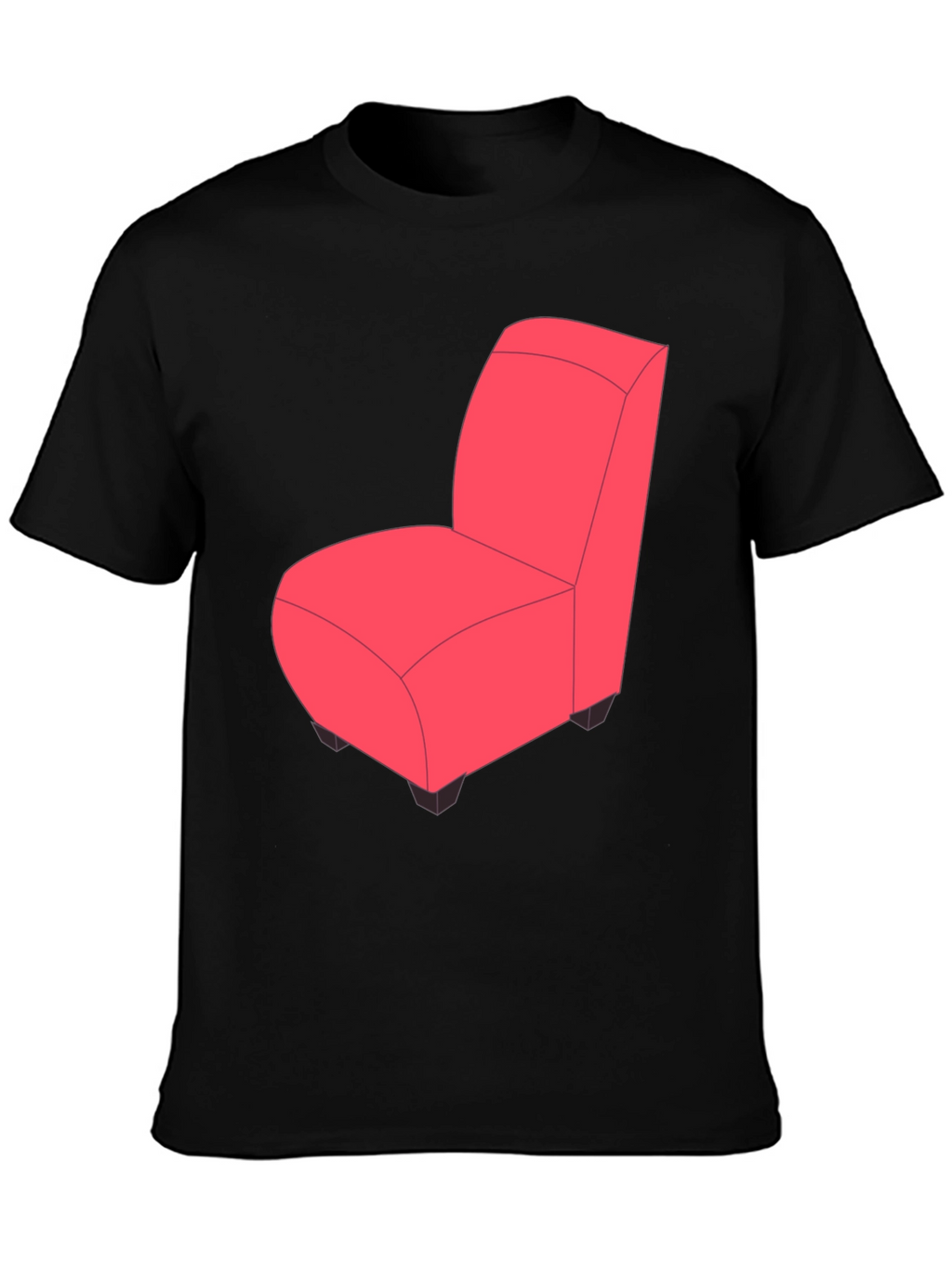 Novelty Chair Graphic Tee - Quirky Fun Style