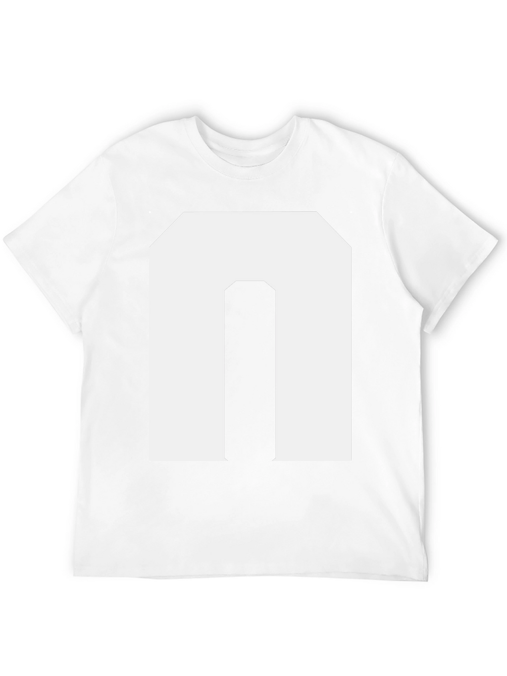 Bold Initial N Graphic Tee - Black