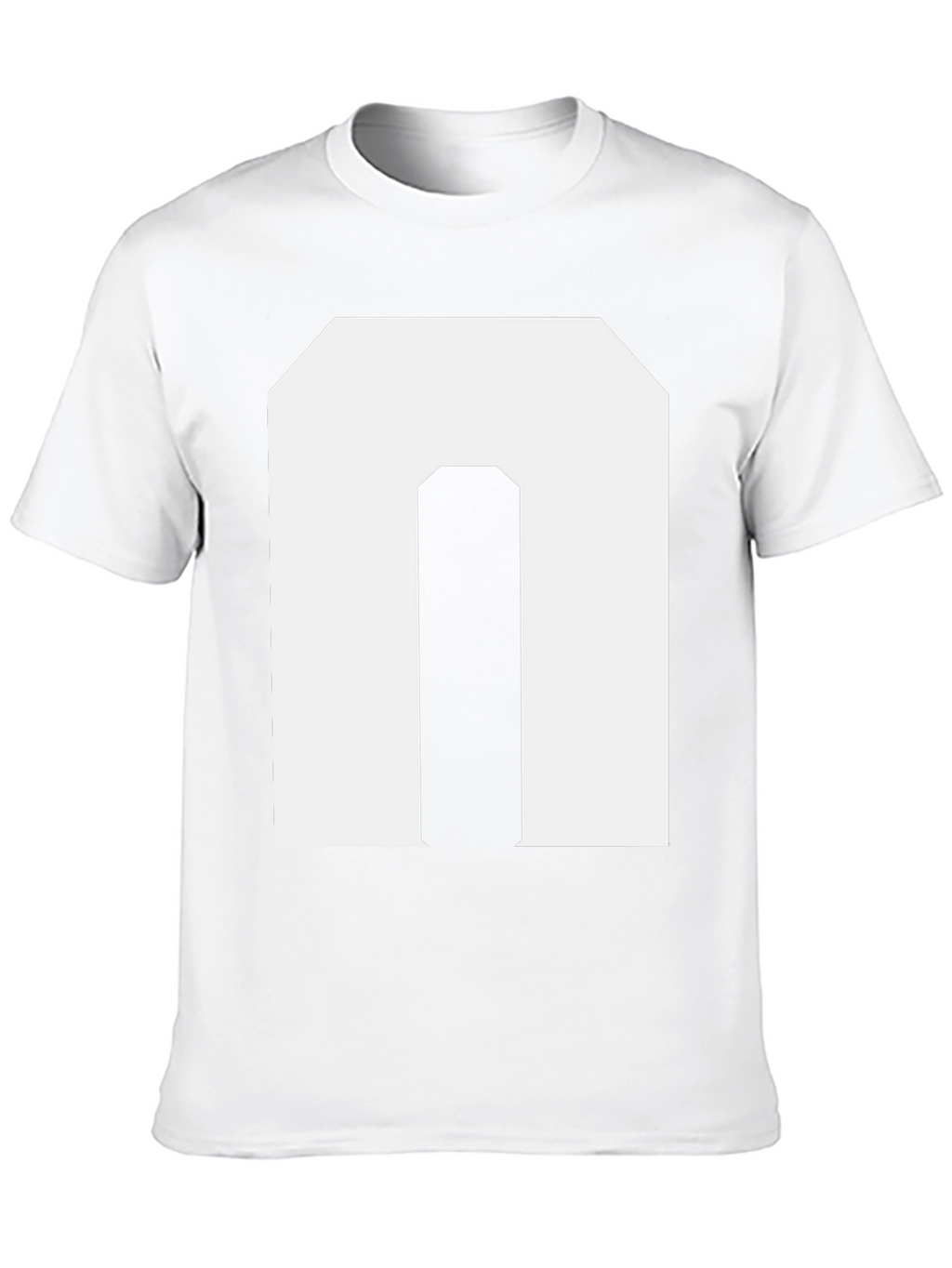 Bold Initial N Graphic Tee - Black