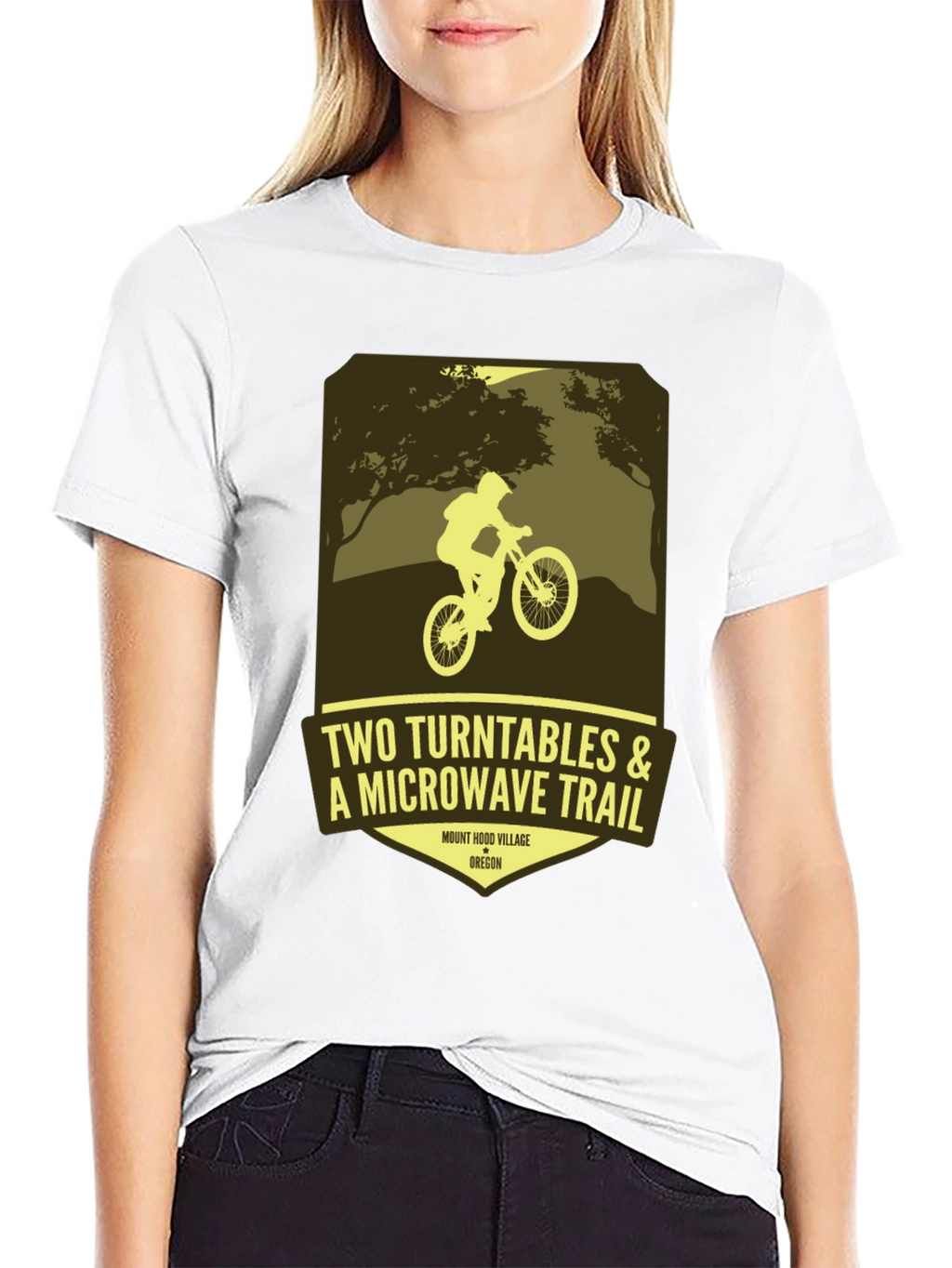 Two Turntables Mountain Biking Tee
