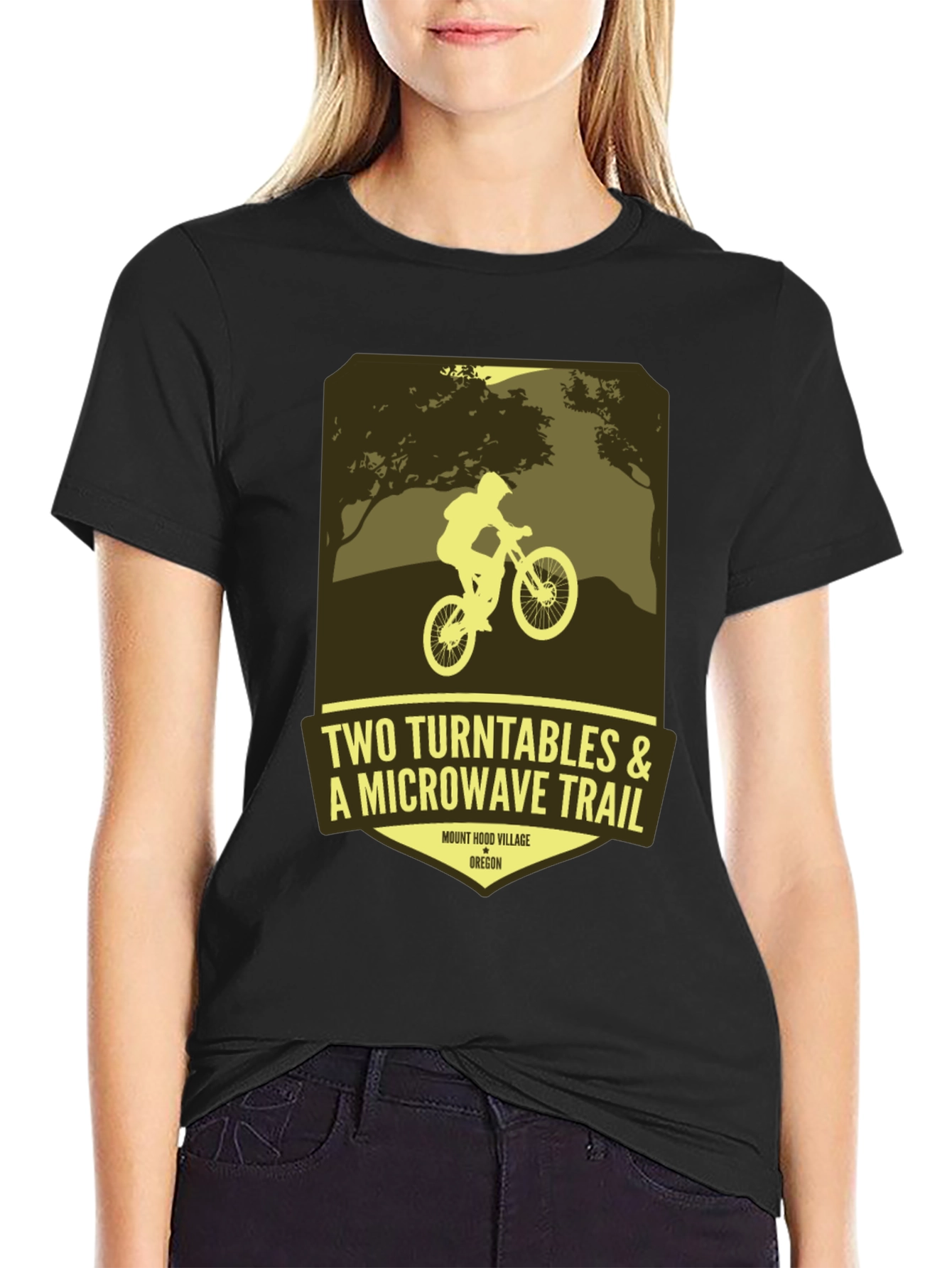 Two Turntables Mountain Biking Tee