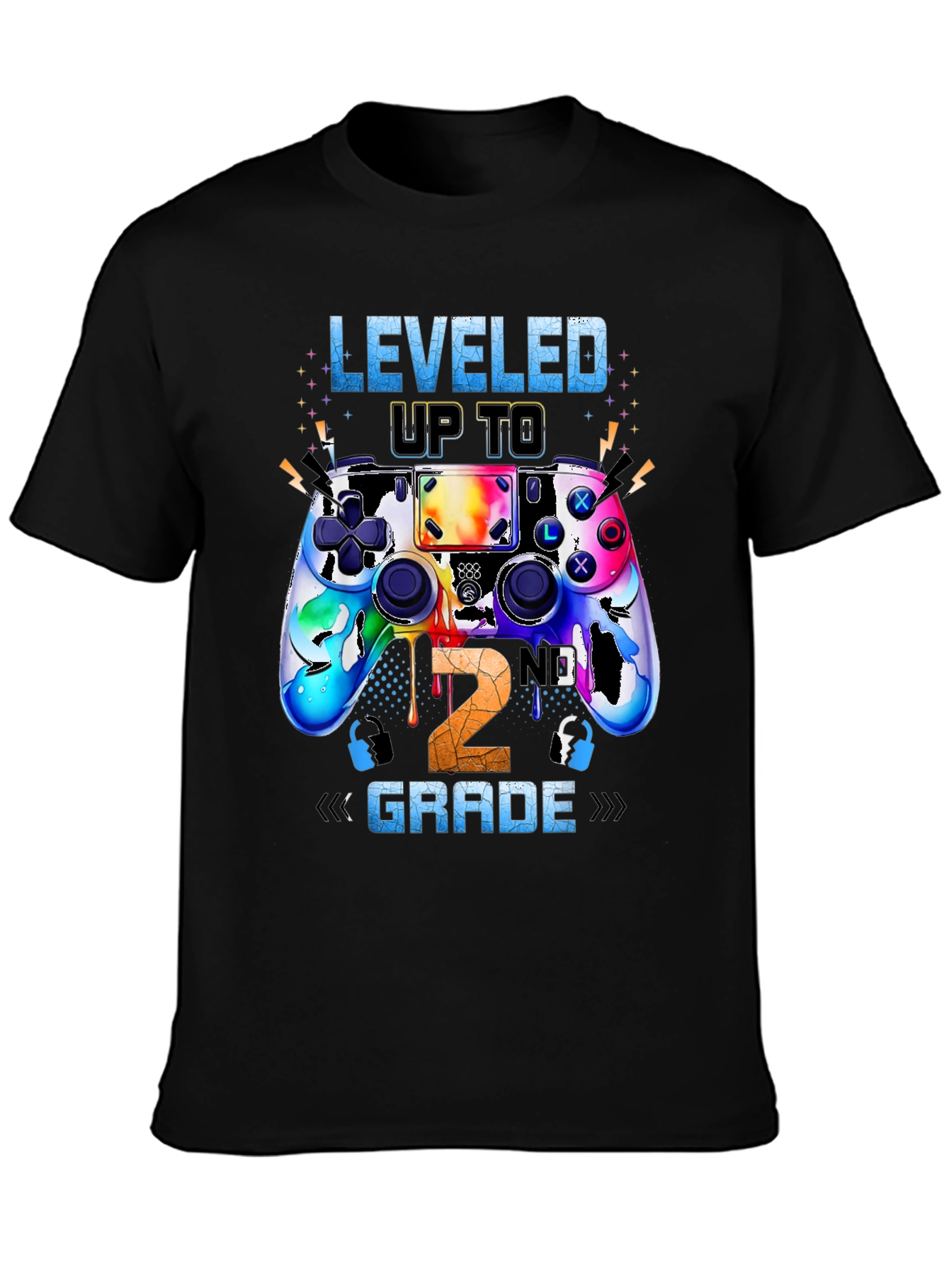 Leveled Up To 2nd Grade Gamer T-Shirt