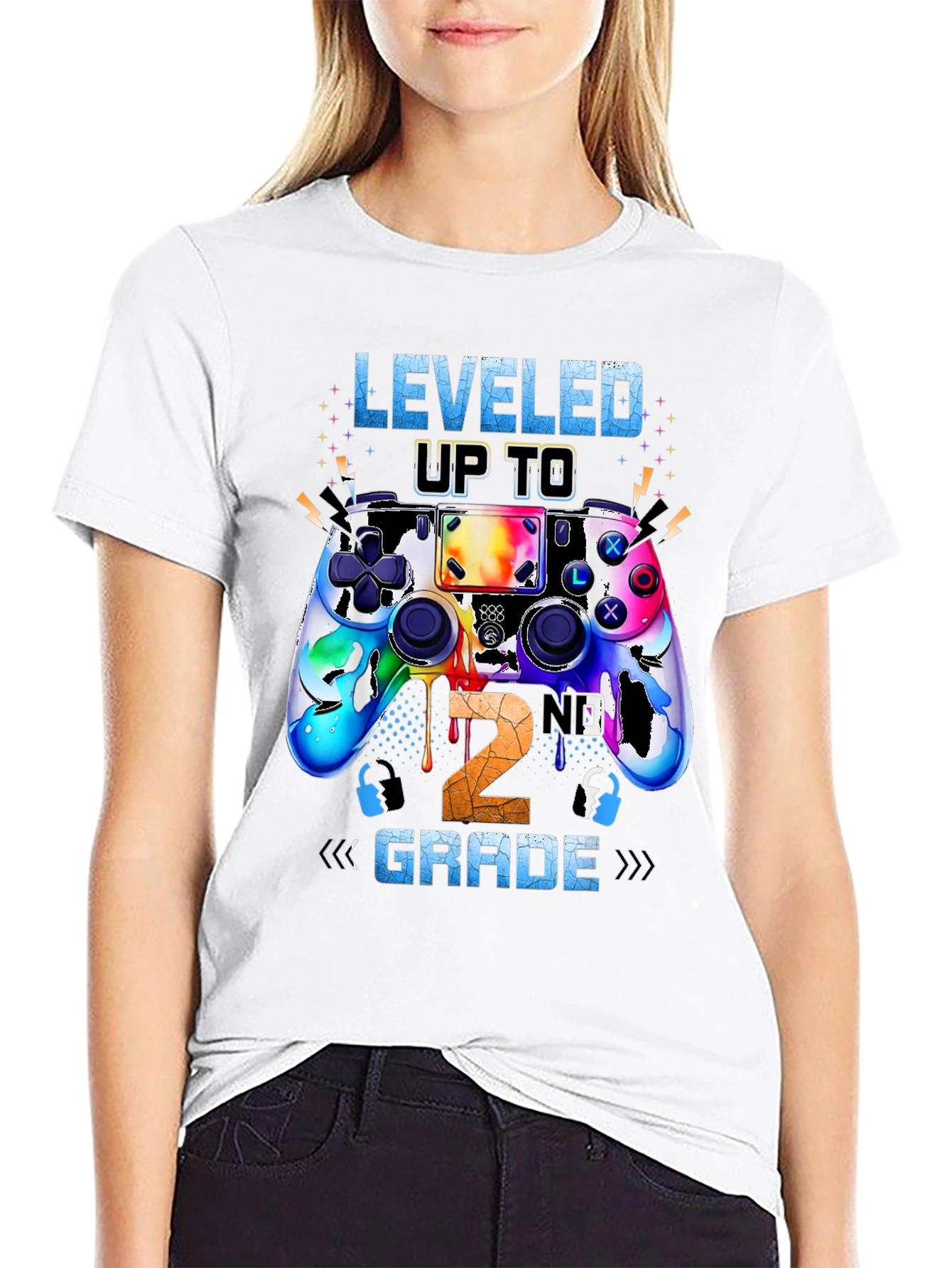 Leveled Up To 2nd Grade Gamer T-Shirt