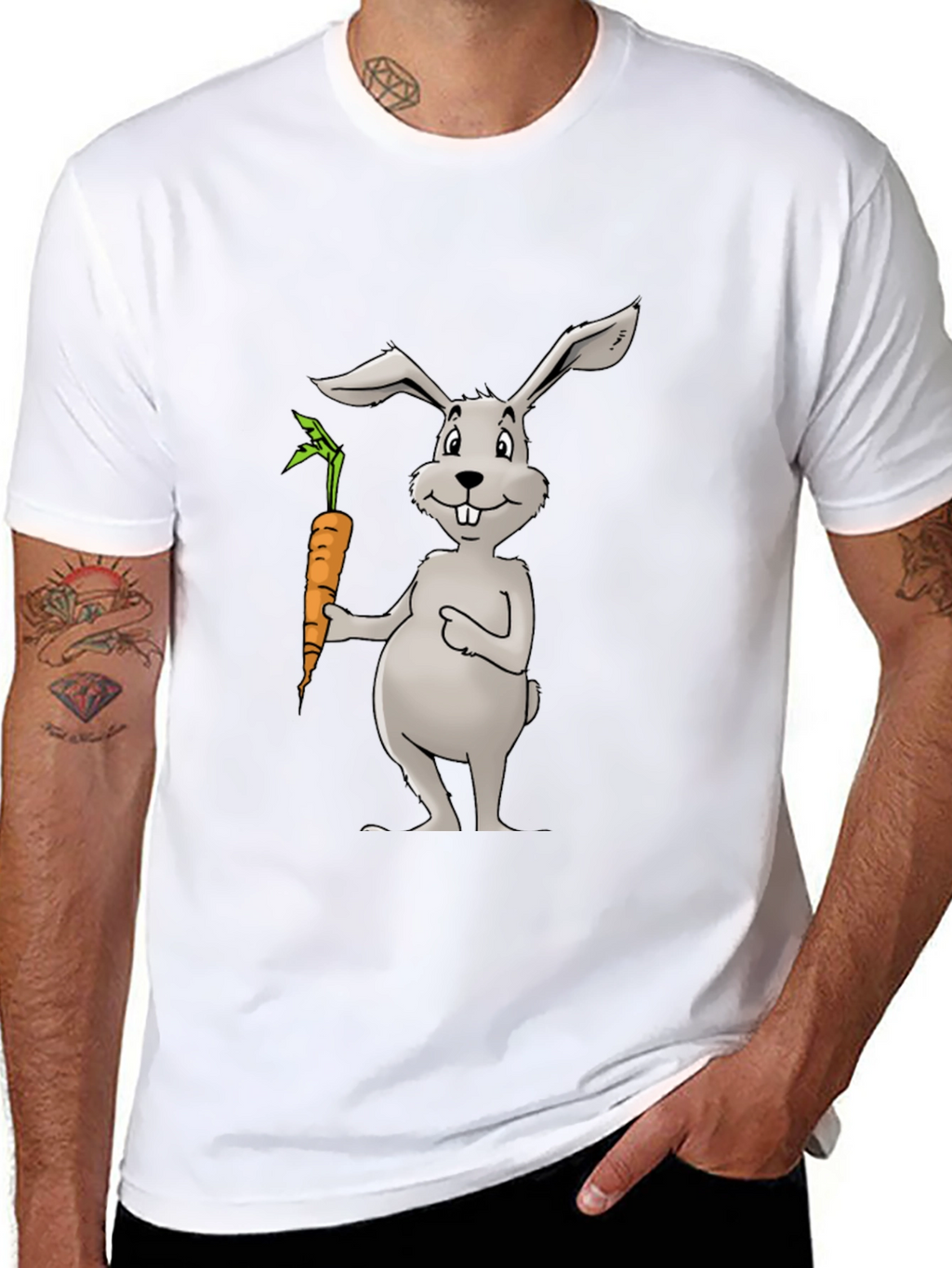 Bunny & Carrot Graphic T-Shirt