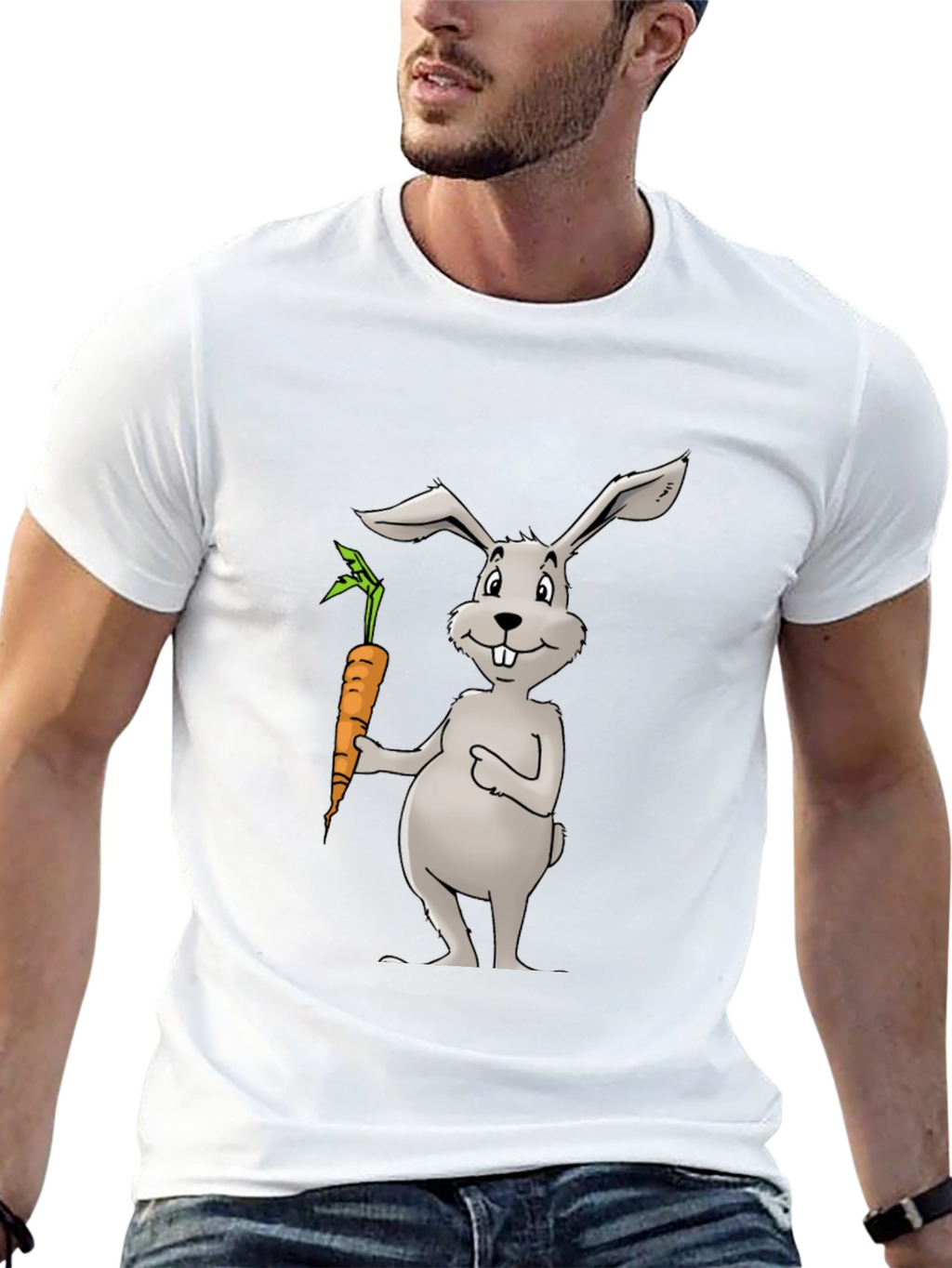 Bunny & Carrot Graphic T-Shirt