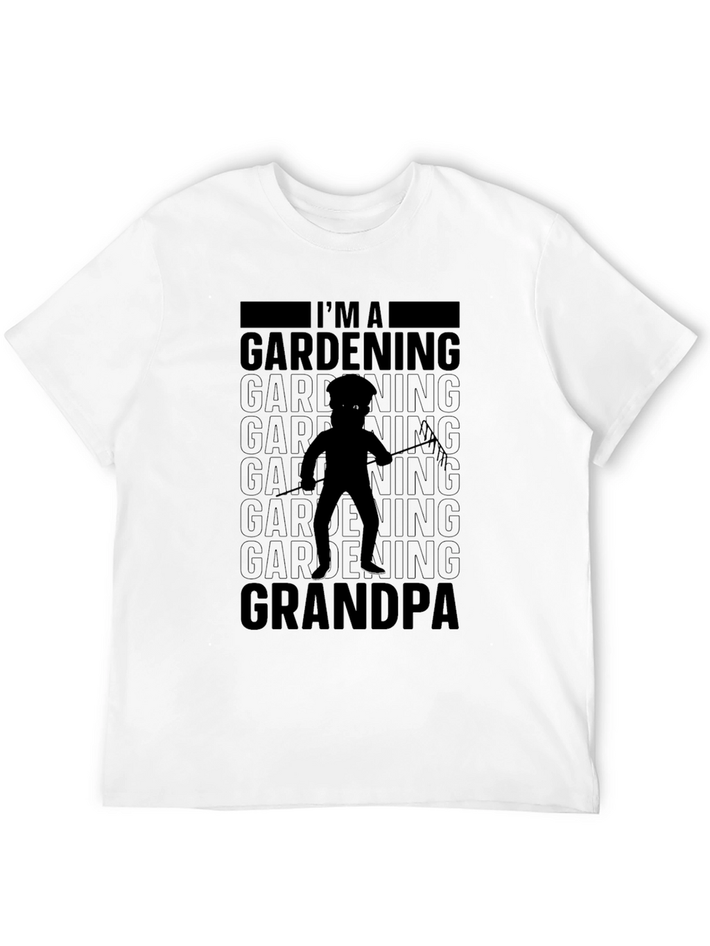 Gardening Grandpa T-Shirt - Black Graphic Tee