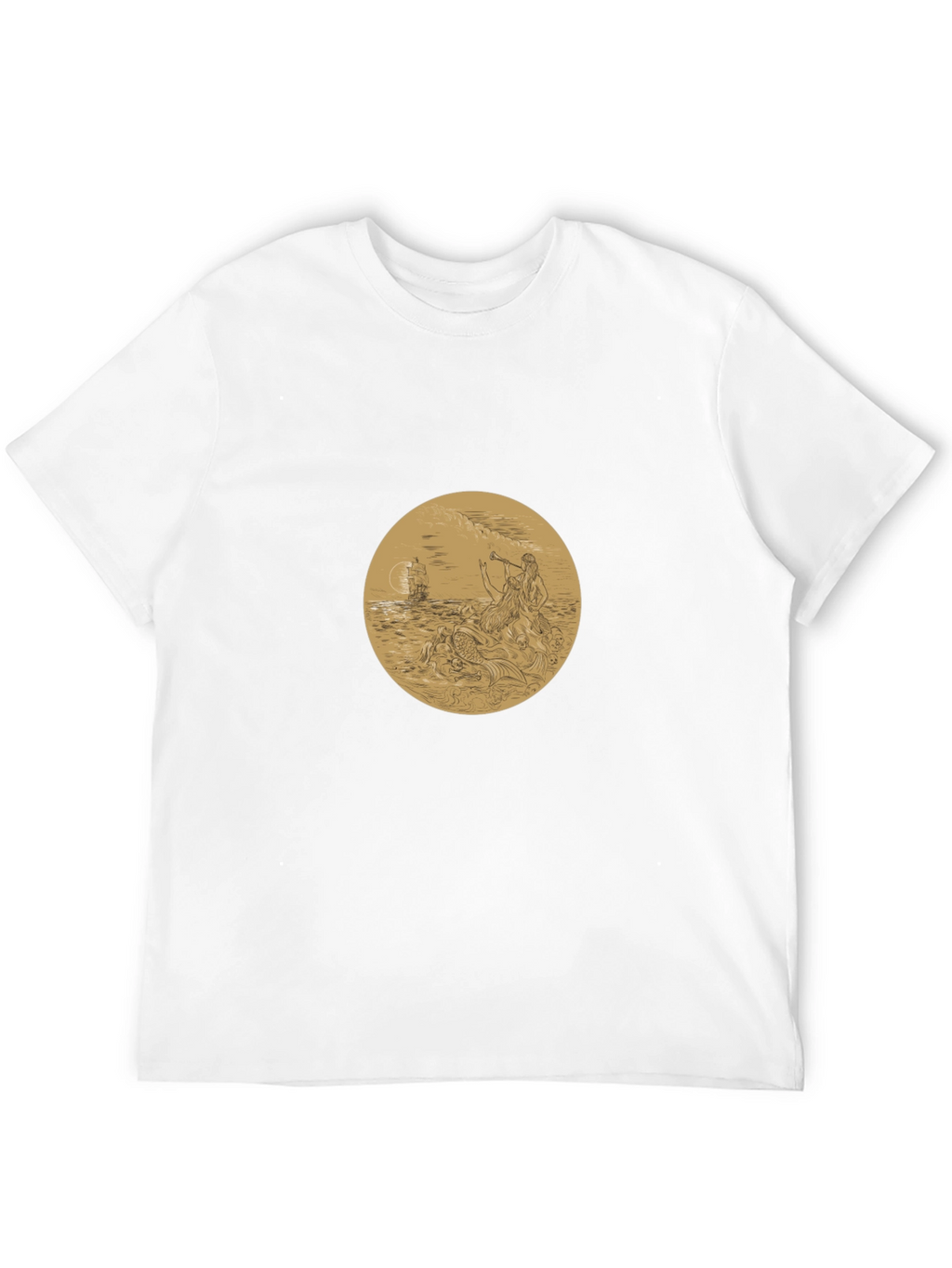 Mythical Sea Creature Graphic T-Shirt