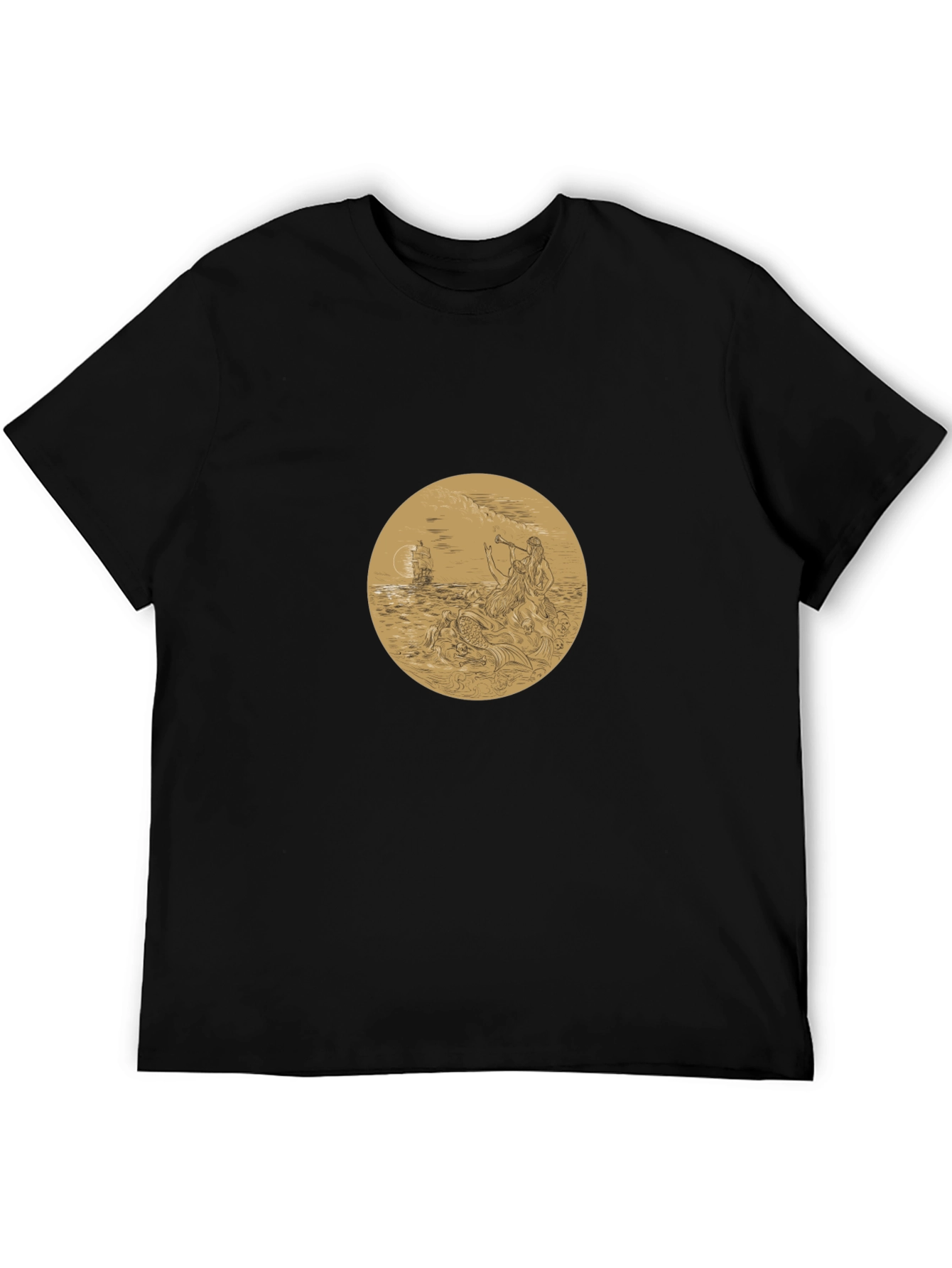 Mythical Sea Creature Graphic T-Shirt