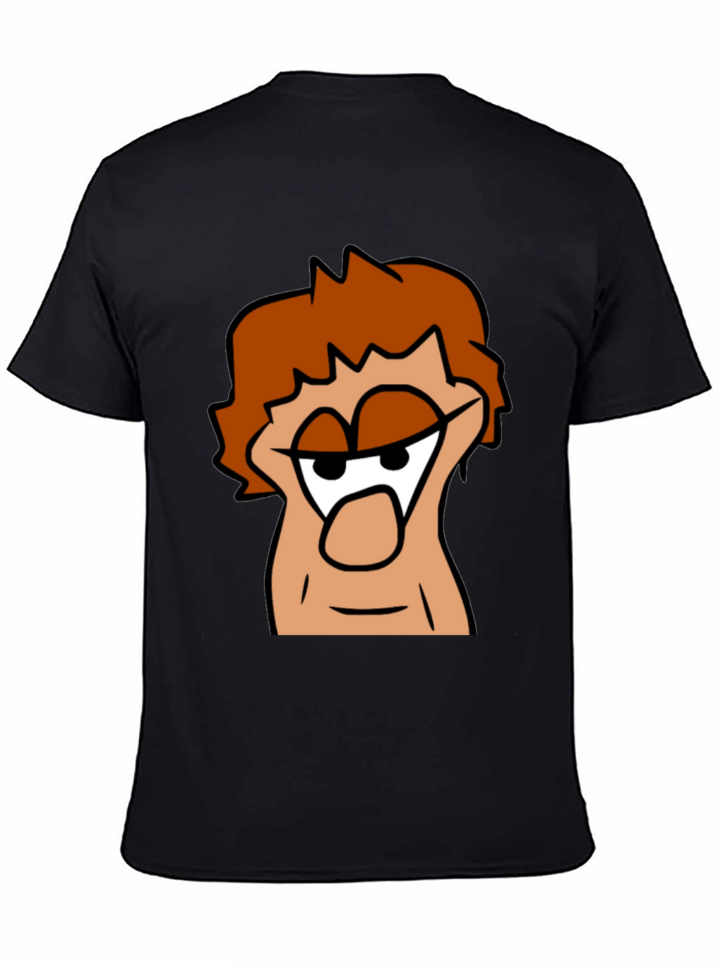 Cartoon Character Graphic Black T-Shirt
