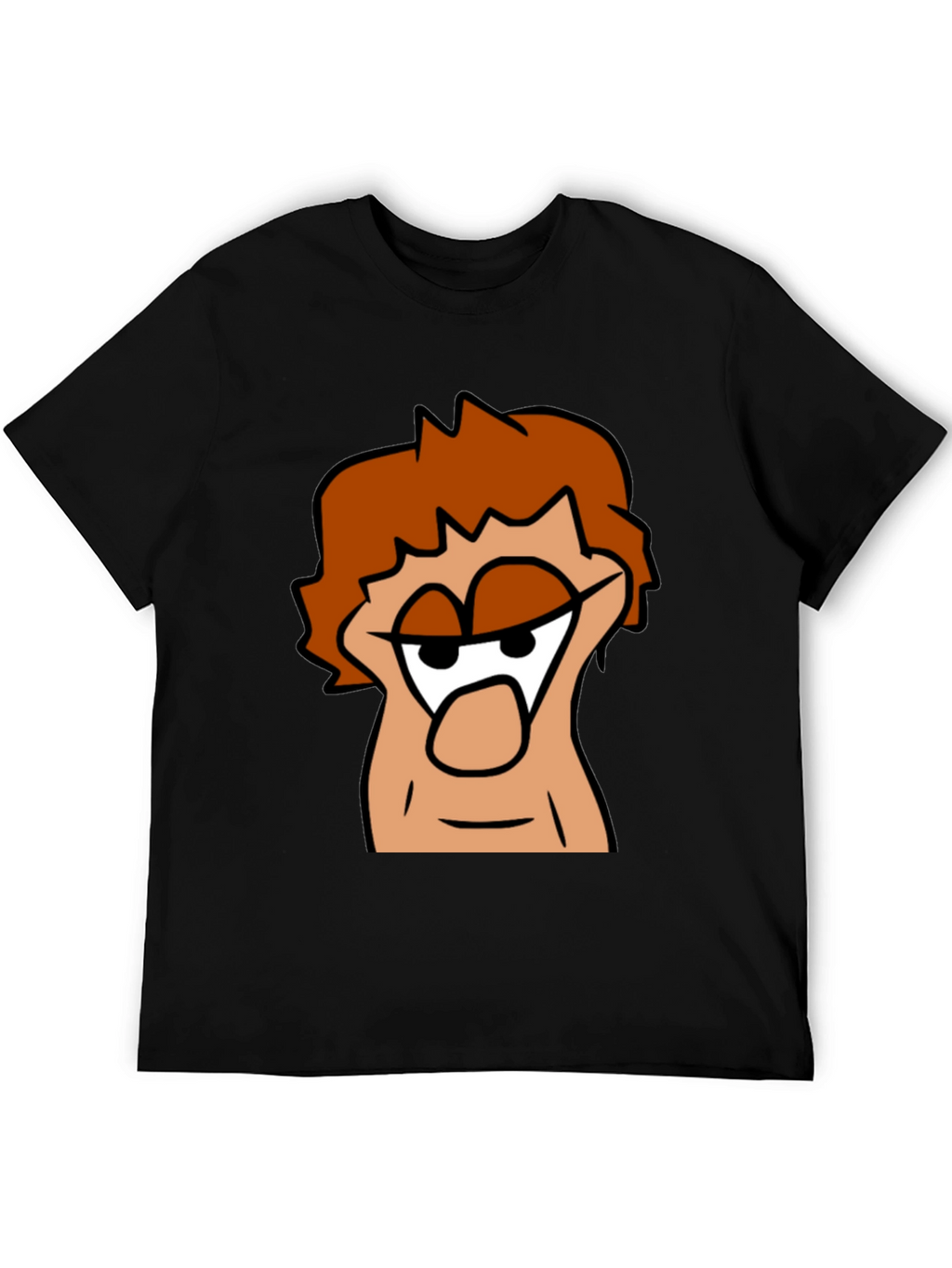 Cartoon Character Graphic Black T-Shirt