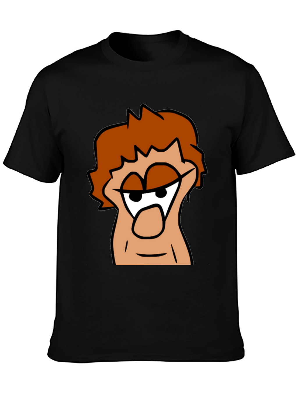 Cartoon Character Graphic Black T-Shirt