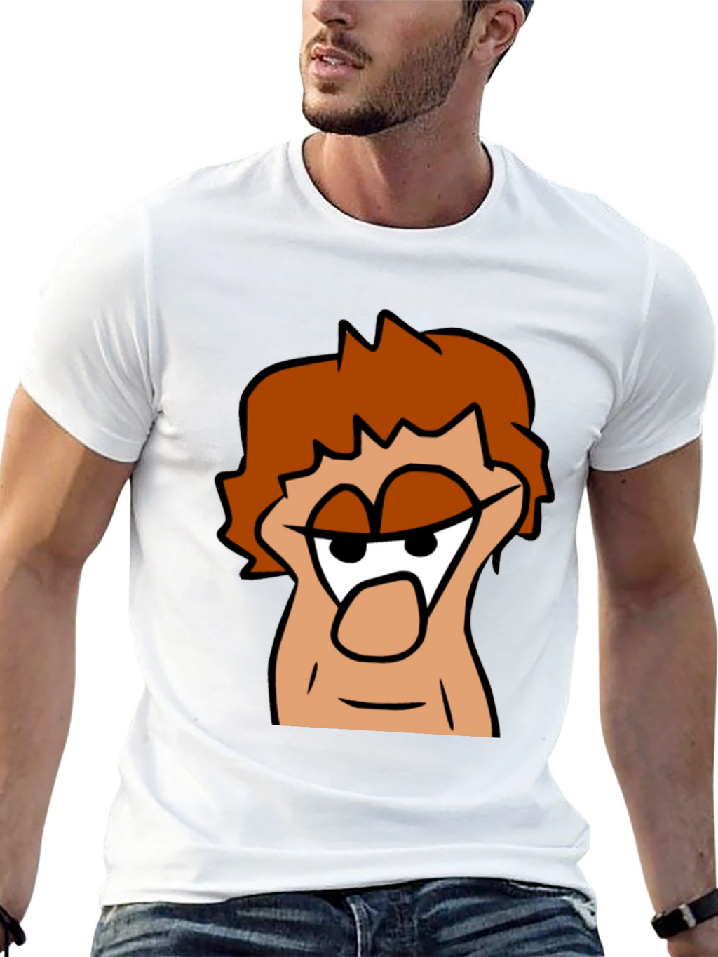 Cartoon Character Graphic Black T-Shirt