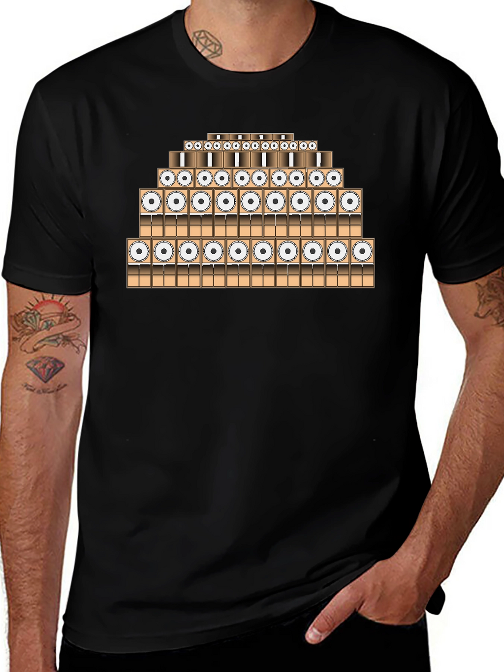 Speaker Stack T-Shirt - Sound System Tee