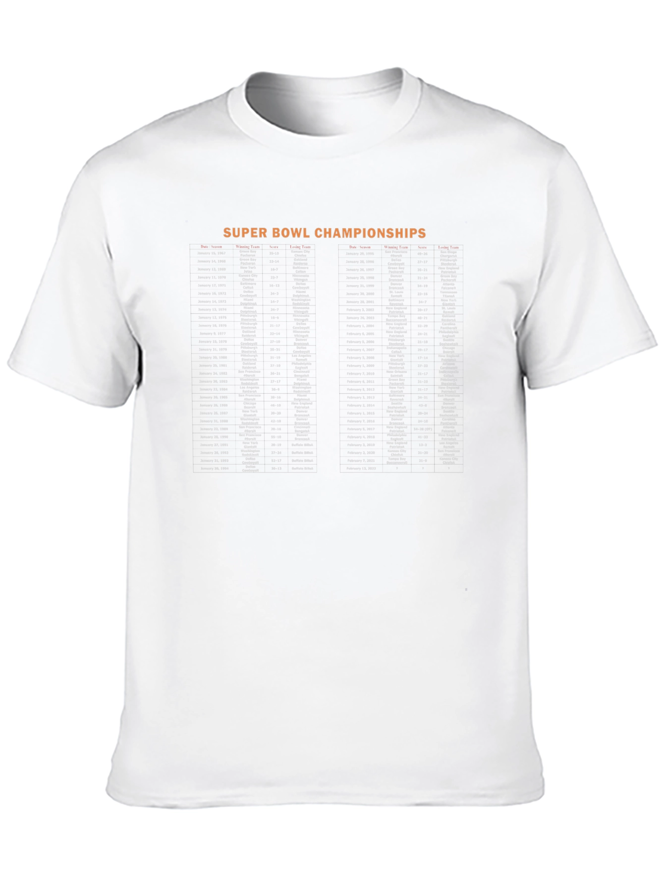 Super Bowl Championships T-Shirt