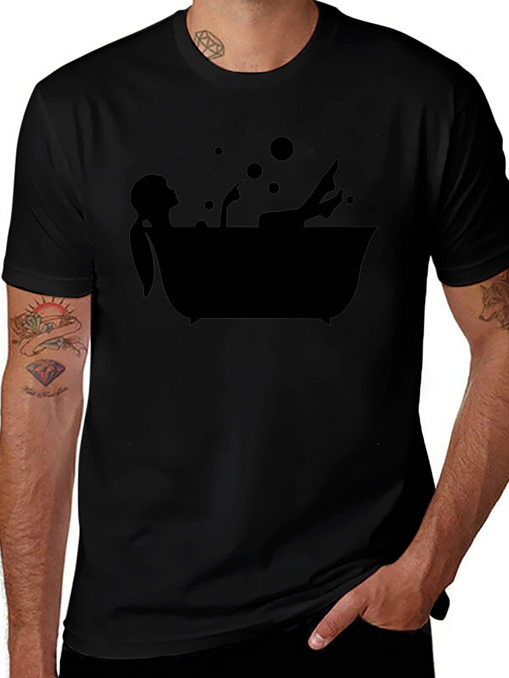 Relaxing Bathtub T-Shirt - Minimalist Style