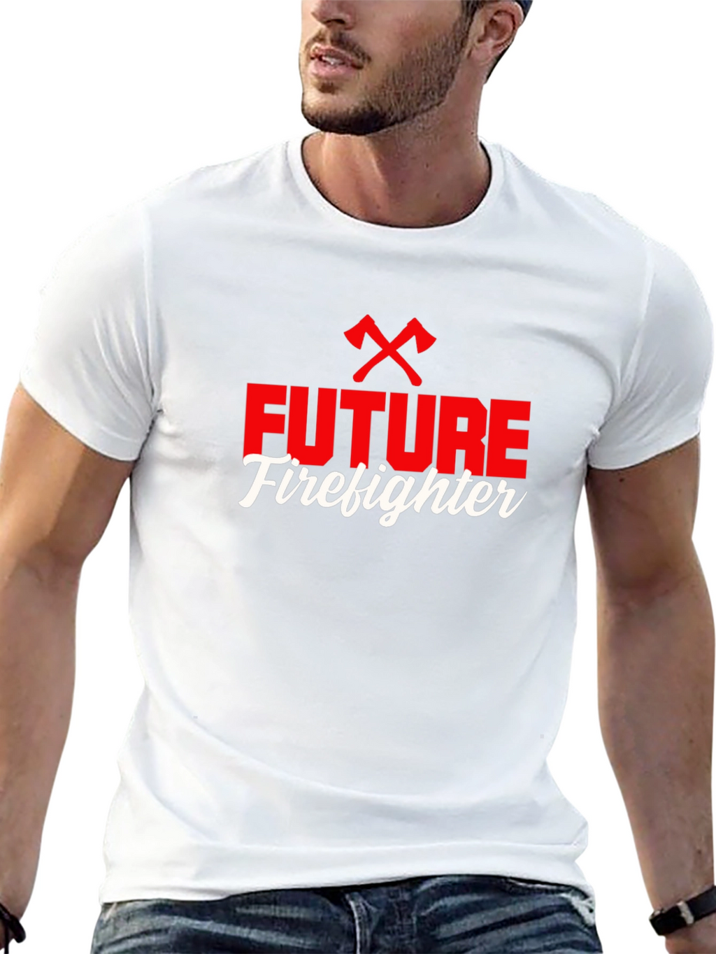 Future Firefighter Graphic Tee - Black