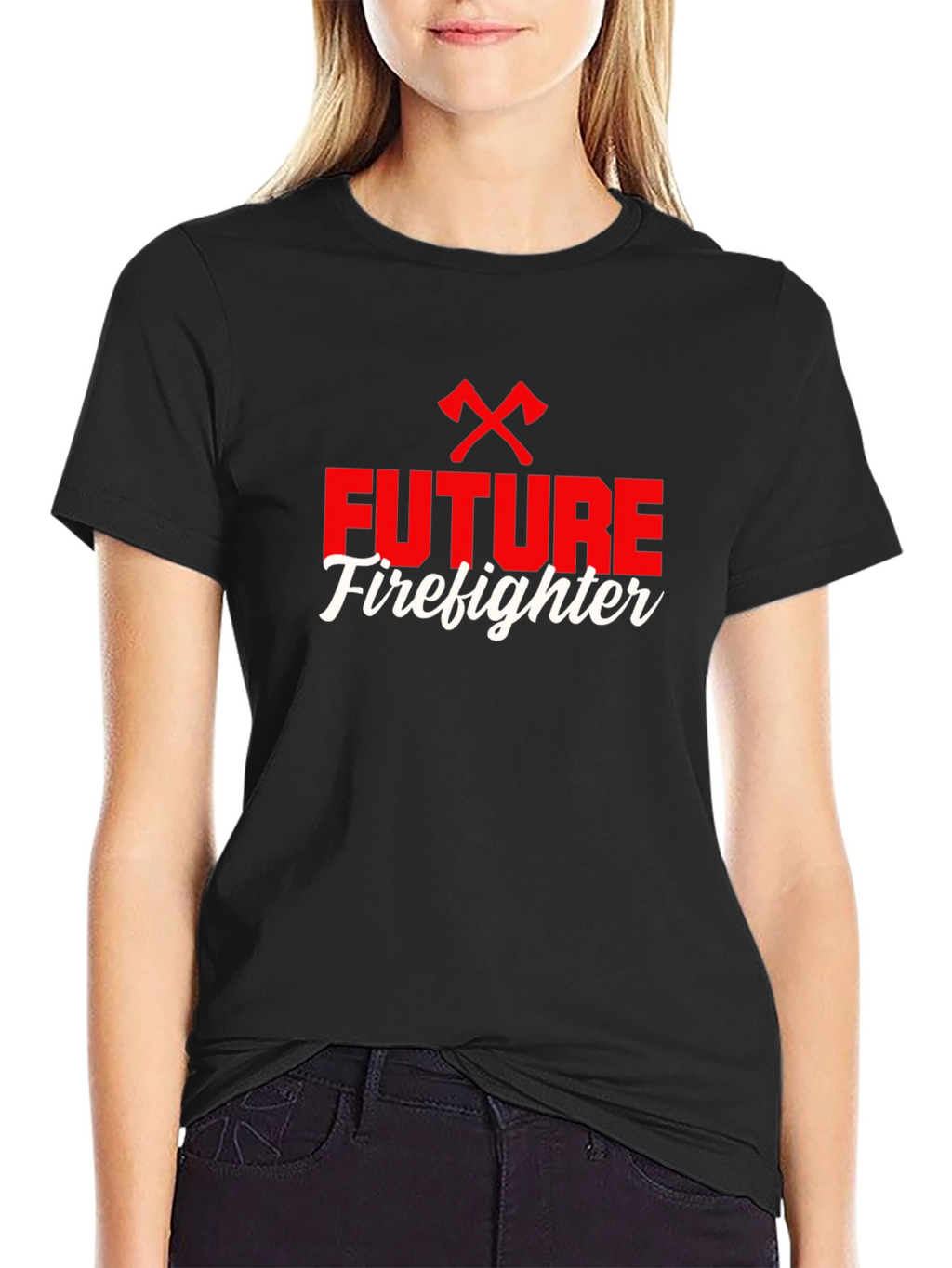 Future Firefighter Graphic Tee - Black