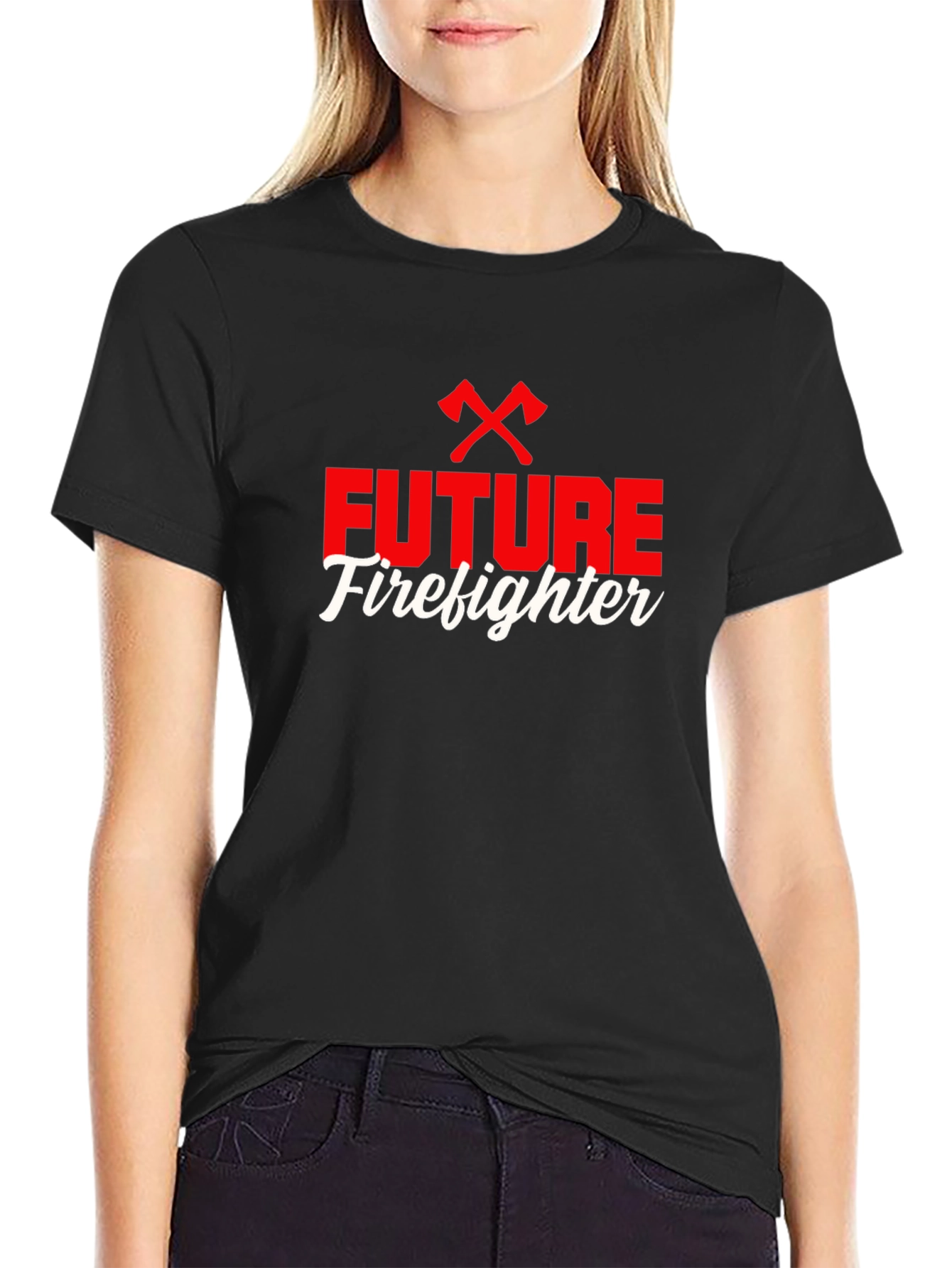 Future Firefighter Graphic Tee - Black